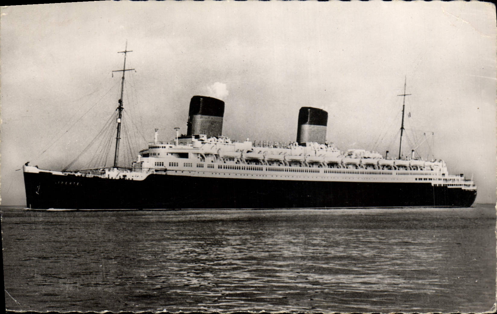 CPM Liberte Compagnie Generale Transatlatique French Line Liberte Ligne Le Havre Southampton New York