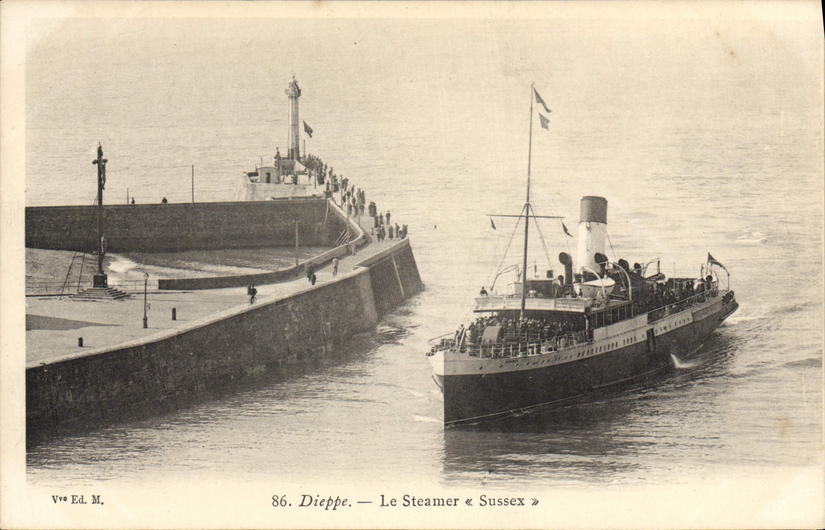 CPA Le Steamer Sussex Bateau 