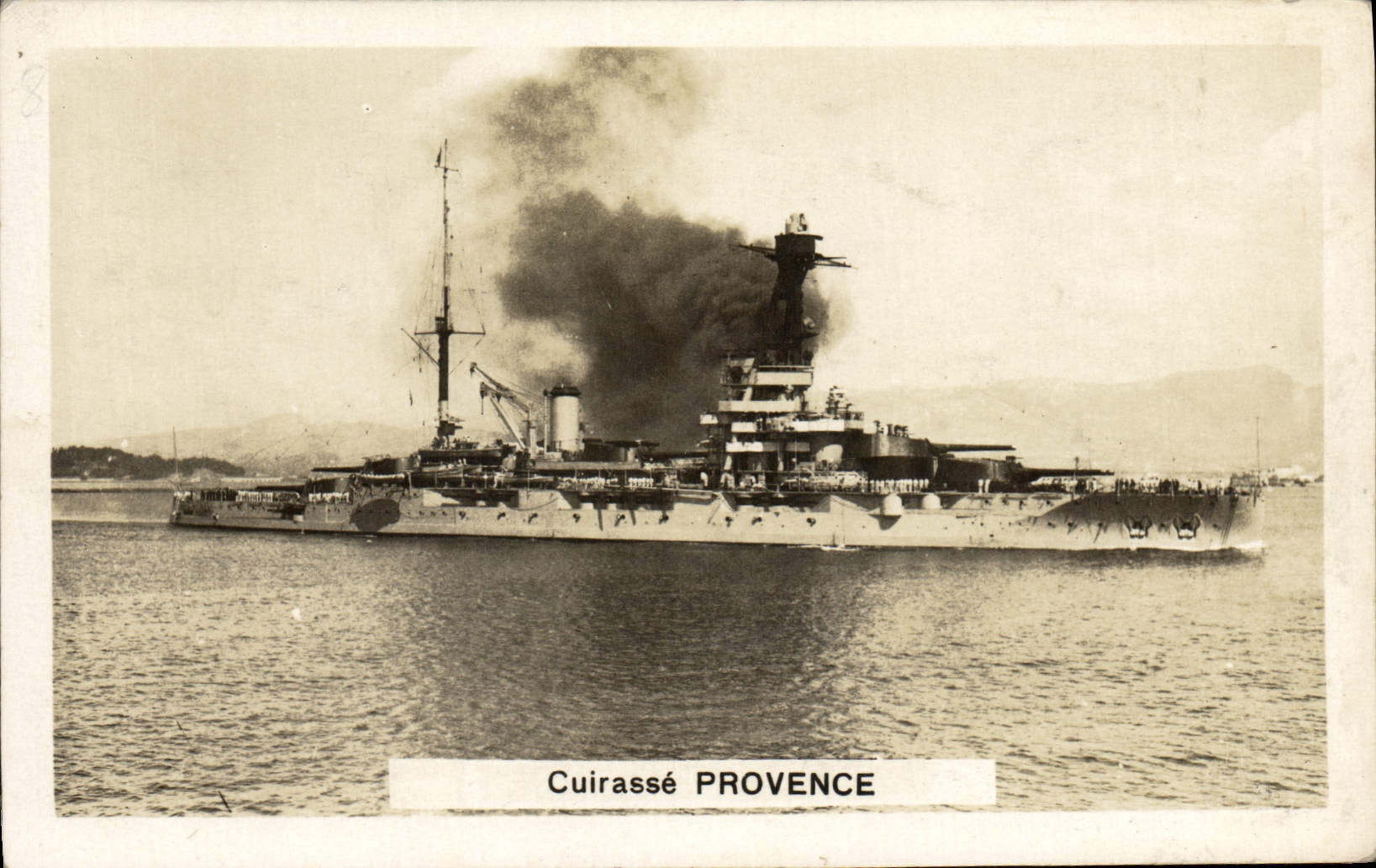CPA Cuirasse Provence Bateau