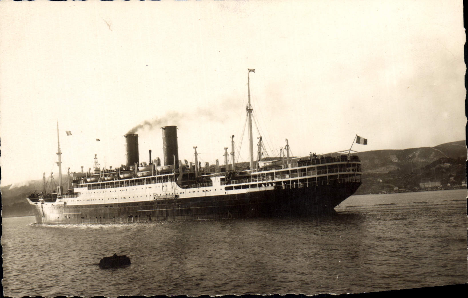 CPM Messageries Maritimes Athos II Bateau