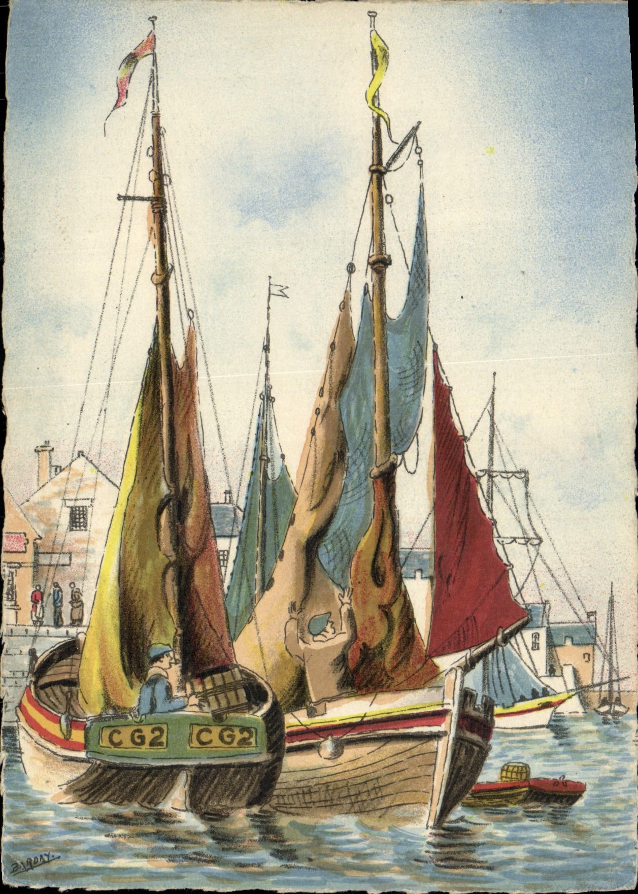 CPA Bateaux de peche 