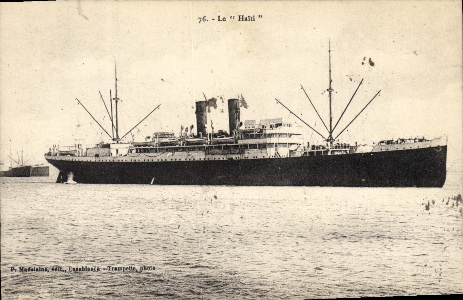 CPA Le Halti Bateau Paquebot 