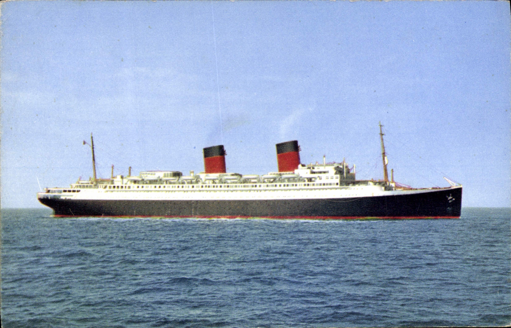 CPM Compagnie Generale Transatlantique French Line Ile de France Ligne Le Havre Southampton New York 