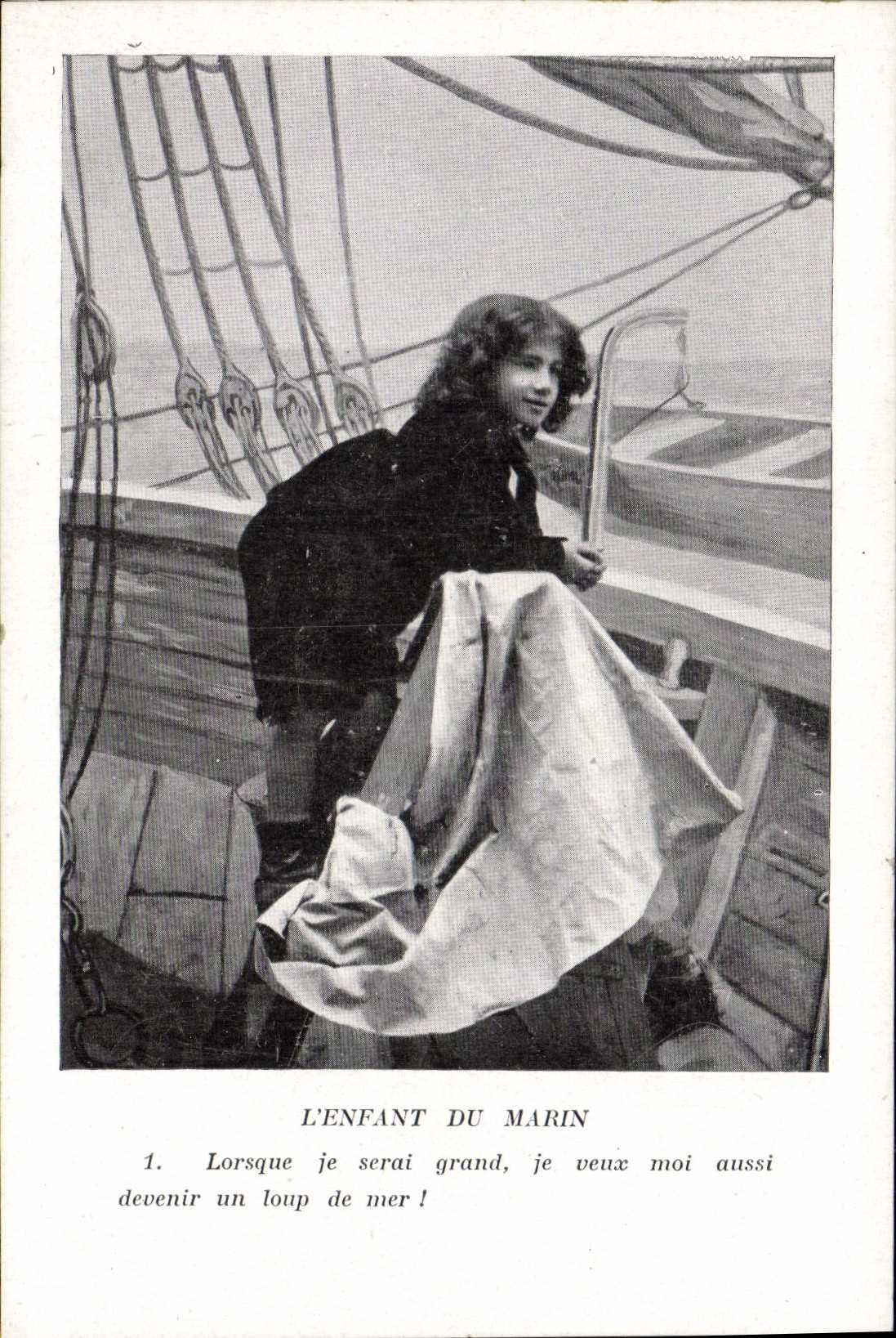 VINTAGE POSTCARD the Child Of the Sailor