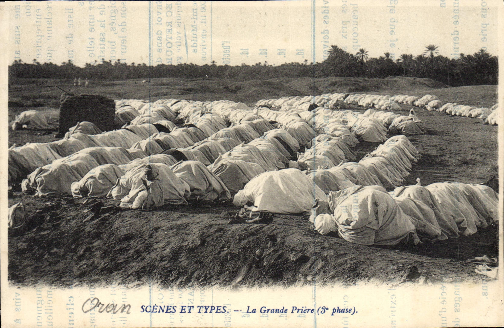 CPA Scenes Et Types La Grande Priere