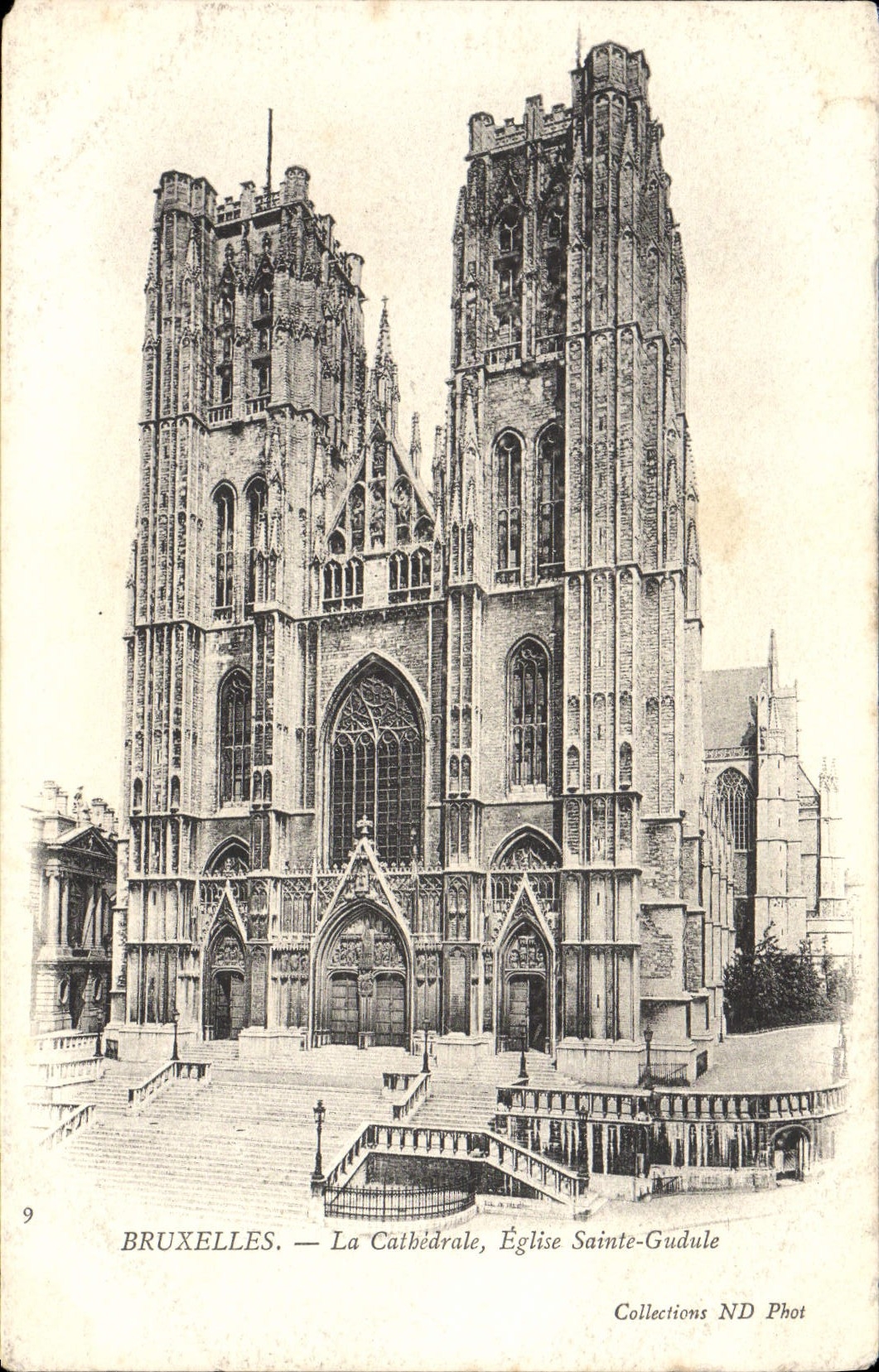 CPA Bruxelles La Cathedrale Eglise Sainte Gudule
