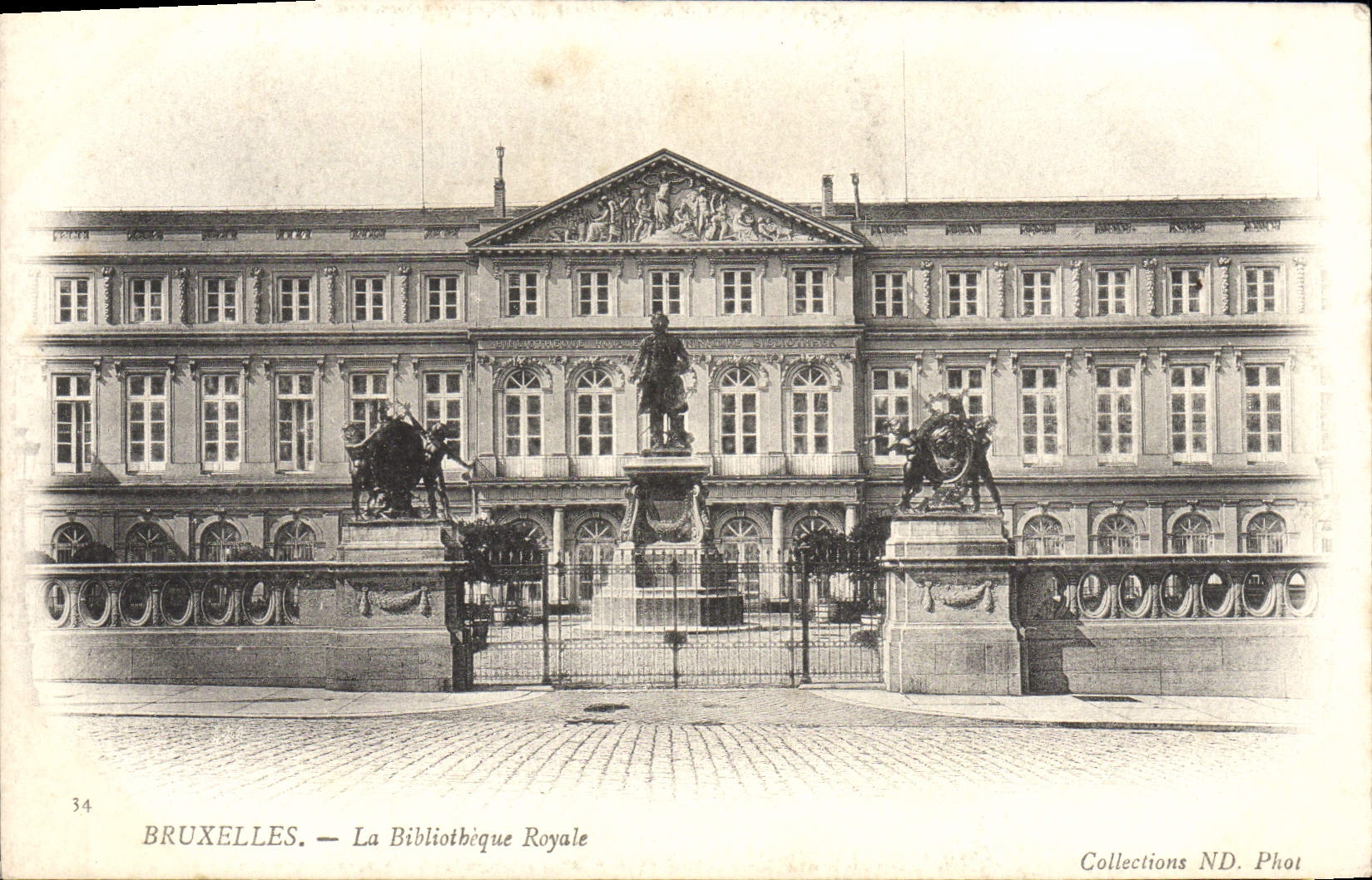 CPA Bruxelles La Bibliotheque Royale
