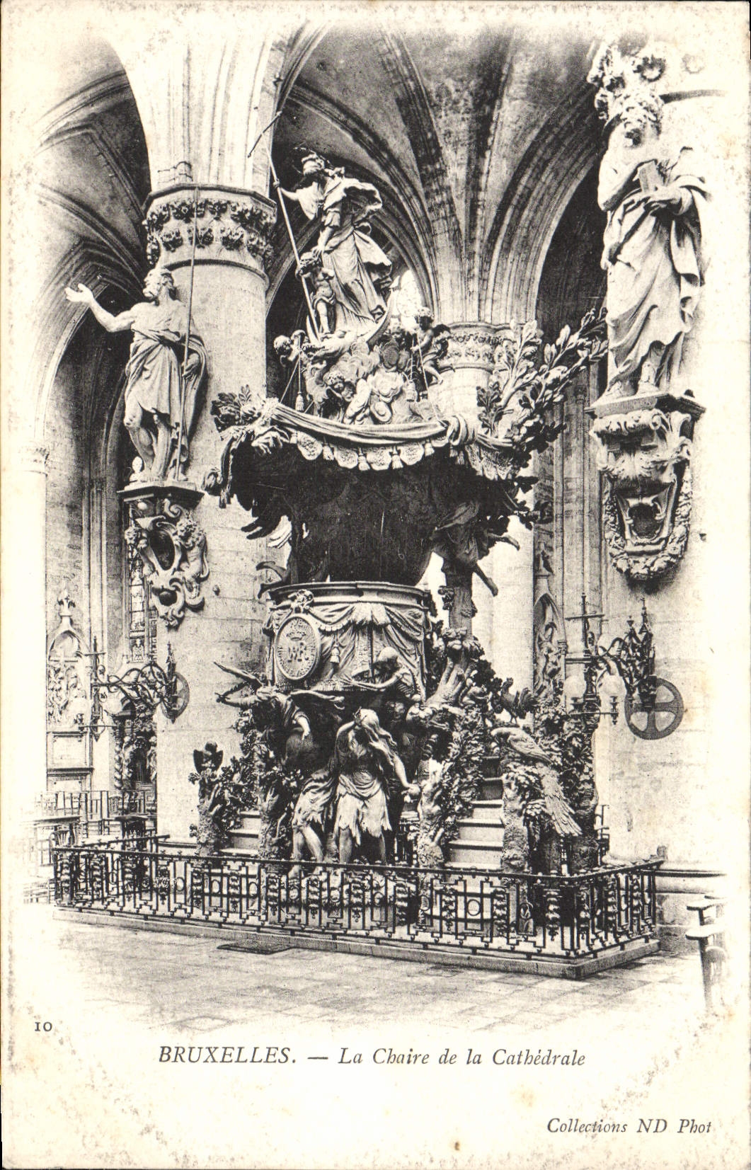 CPA Bruxelles La Chaire de la Cathedrale