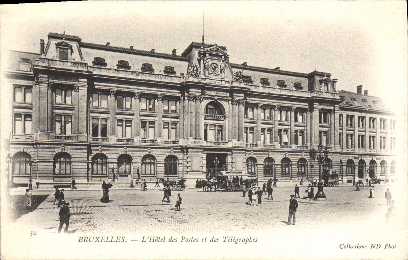 CPA Bruxelles L'Hotel des Postes et des Telegraphes