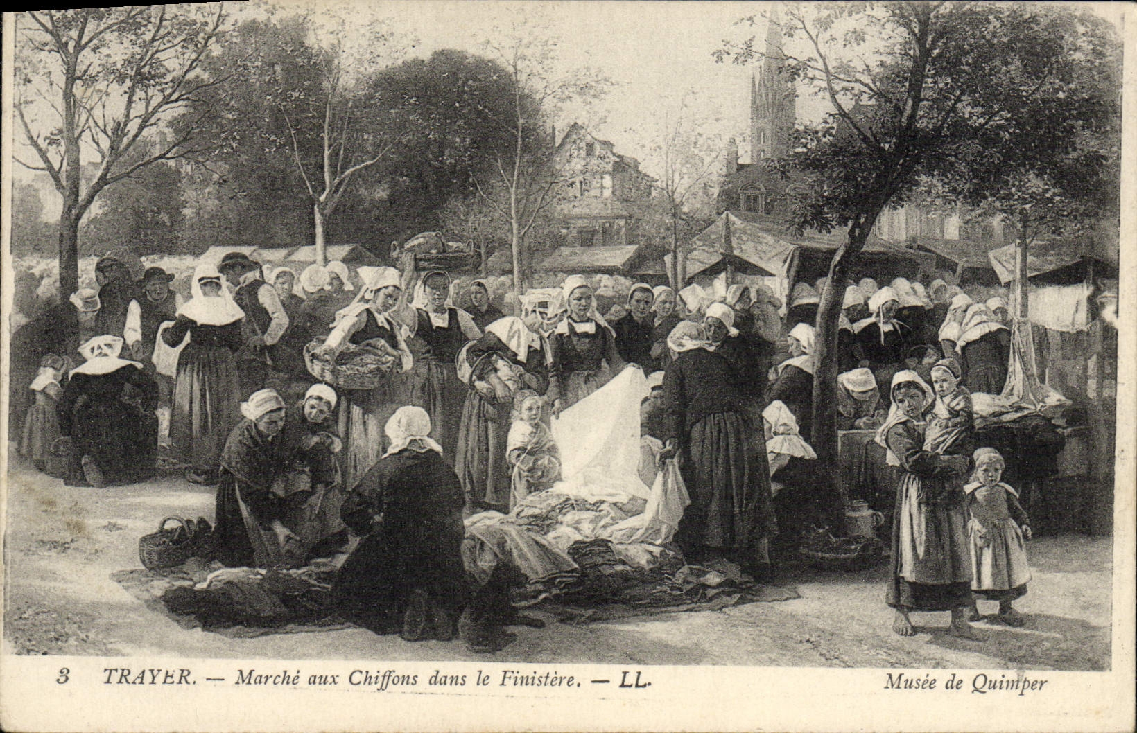 CPA Trayer Marche aux Chiffons Dans le Finistere Musee de Quimper