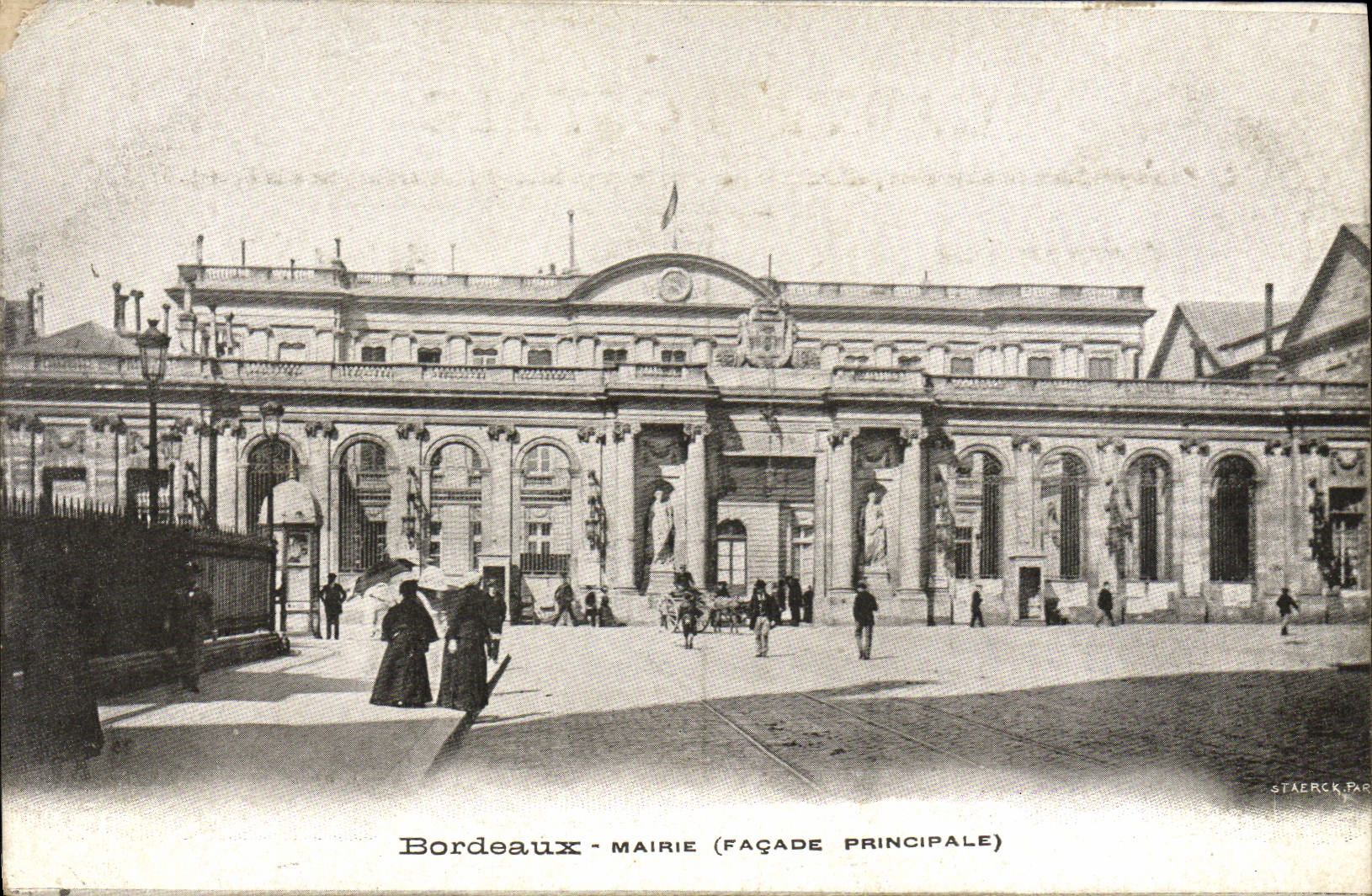 CPA Bordeaux Mairie Facade principale