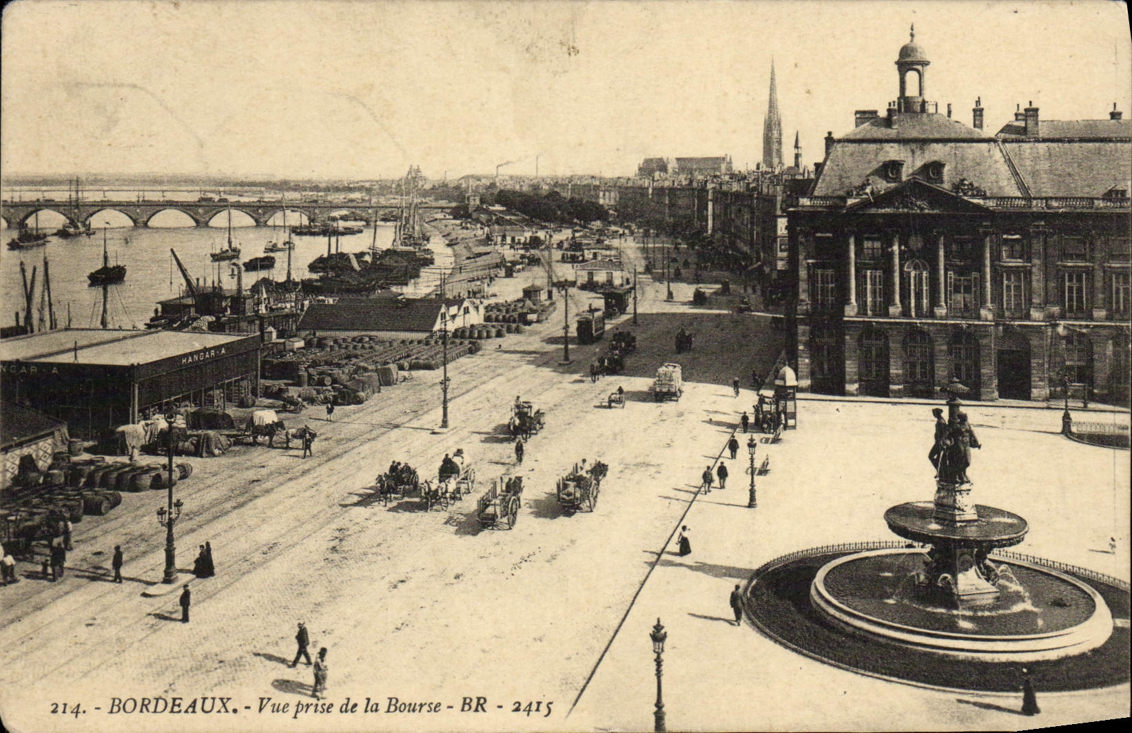 CPA Bordeaux Vue Prise de Bourse