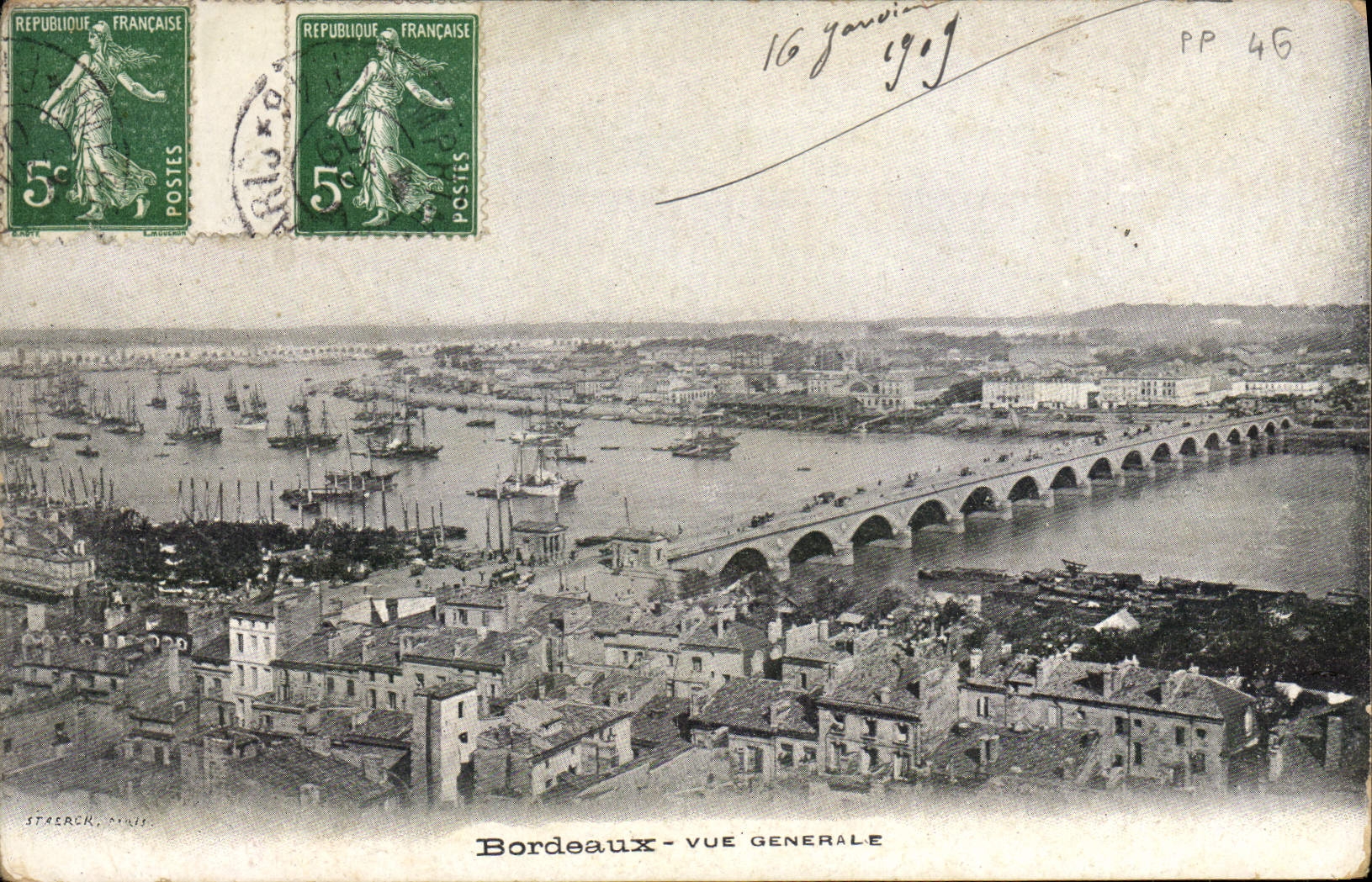 CPA Bordeaux Vue Generale