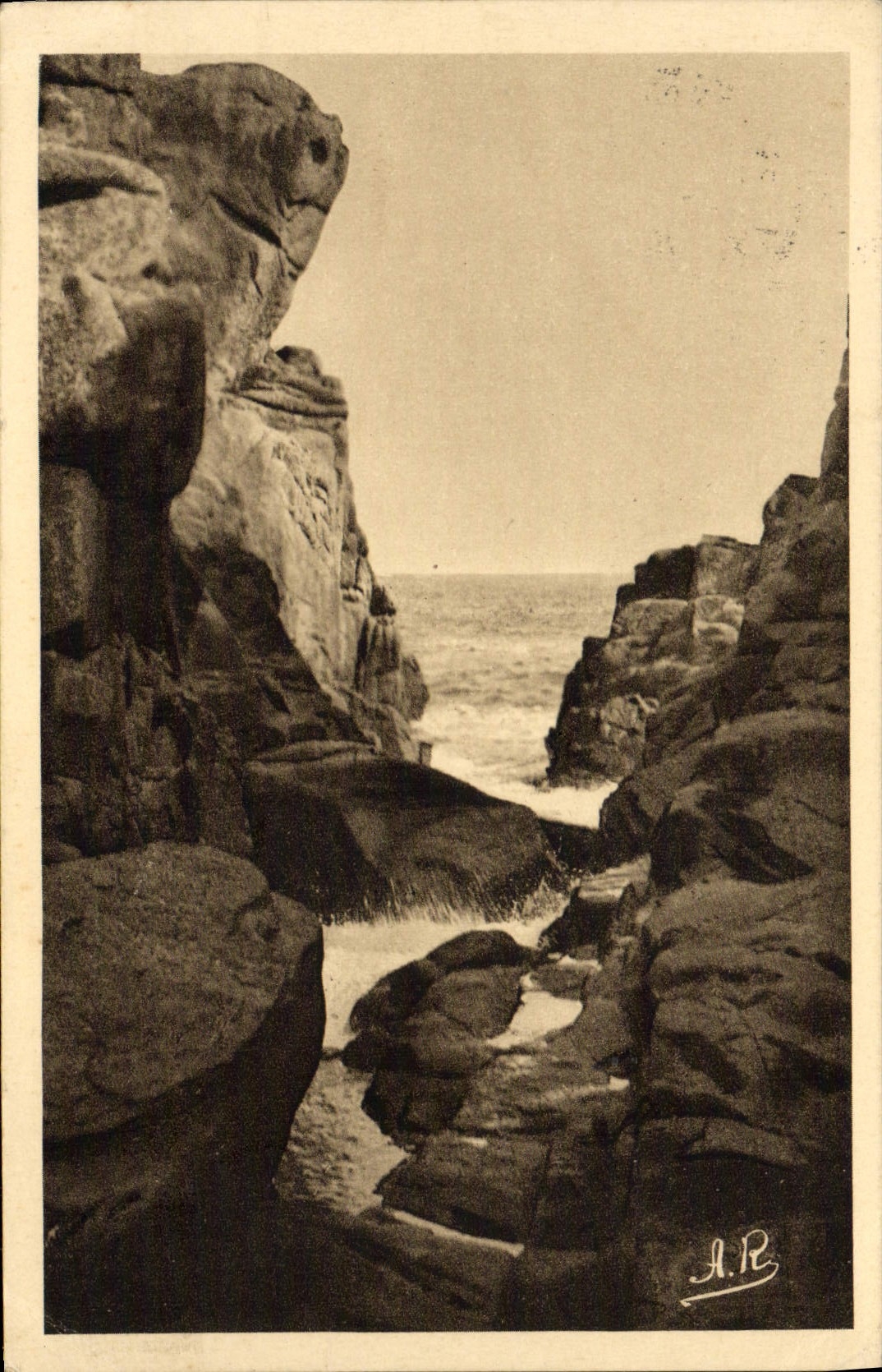 CPA Ile de Brehat Le Gouffre Maree Haute
