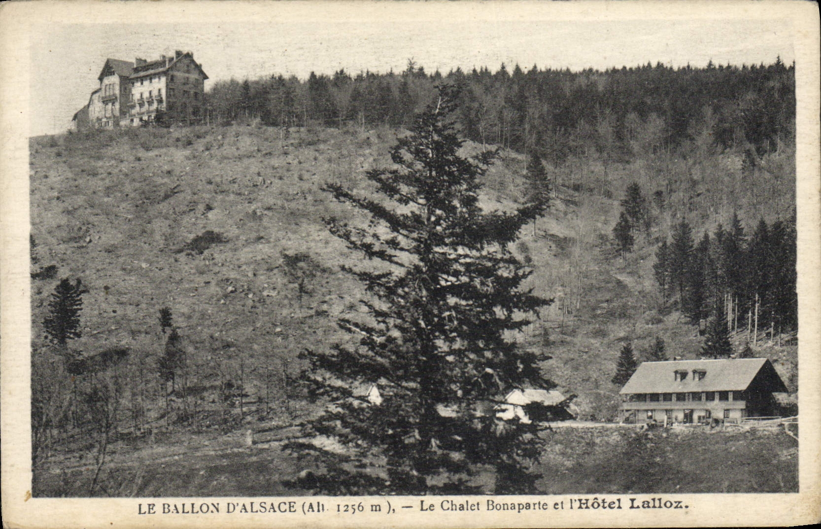 CPA Ballon d'Alsace Le chalet Bonaparte et l'hotel Lalloz