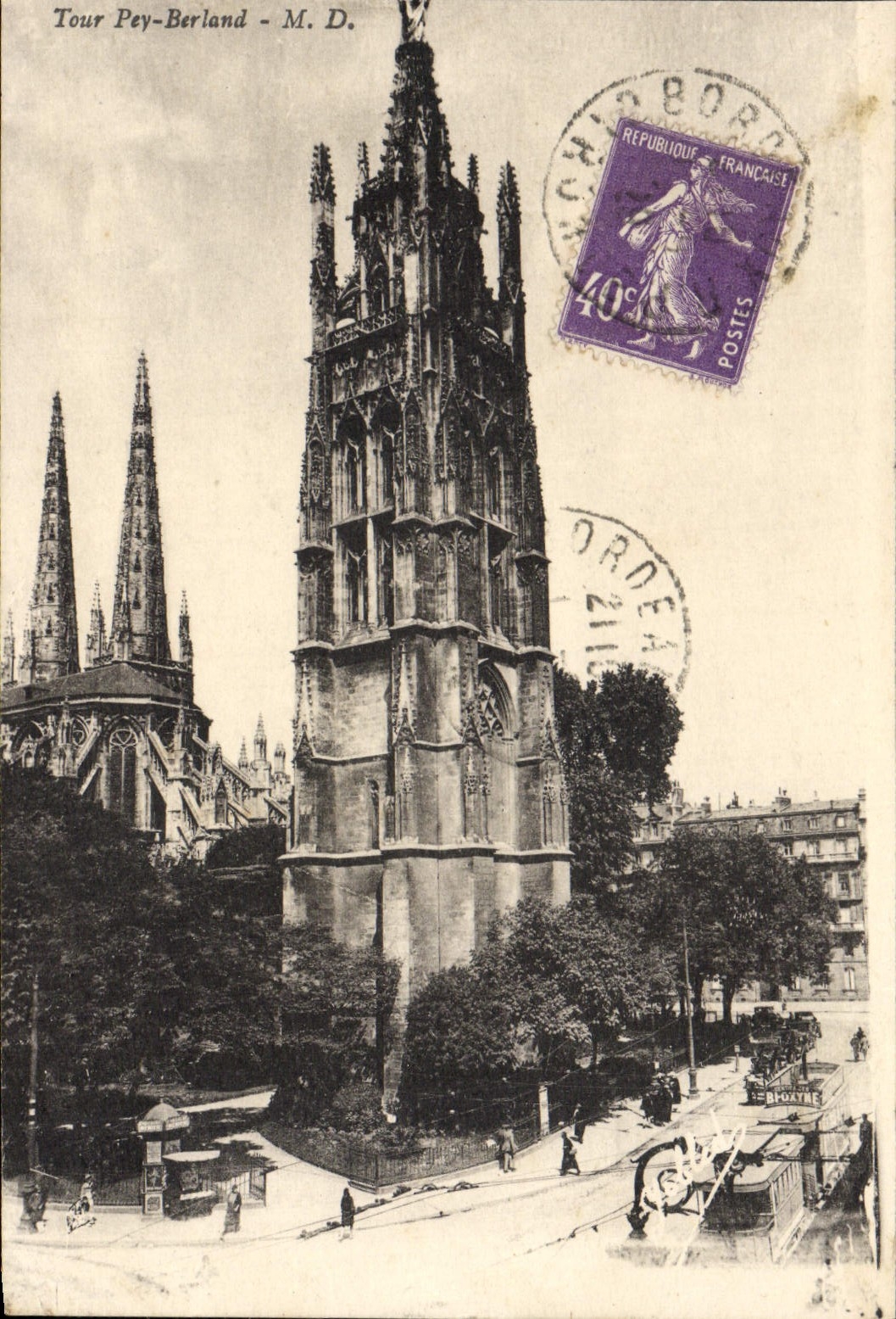 CPA Bordeaux Tour Pey Berland