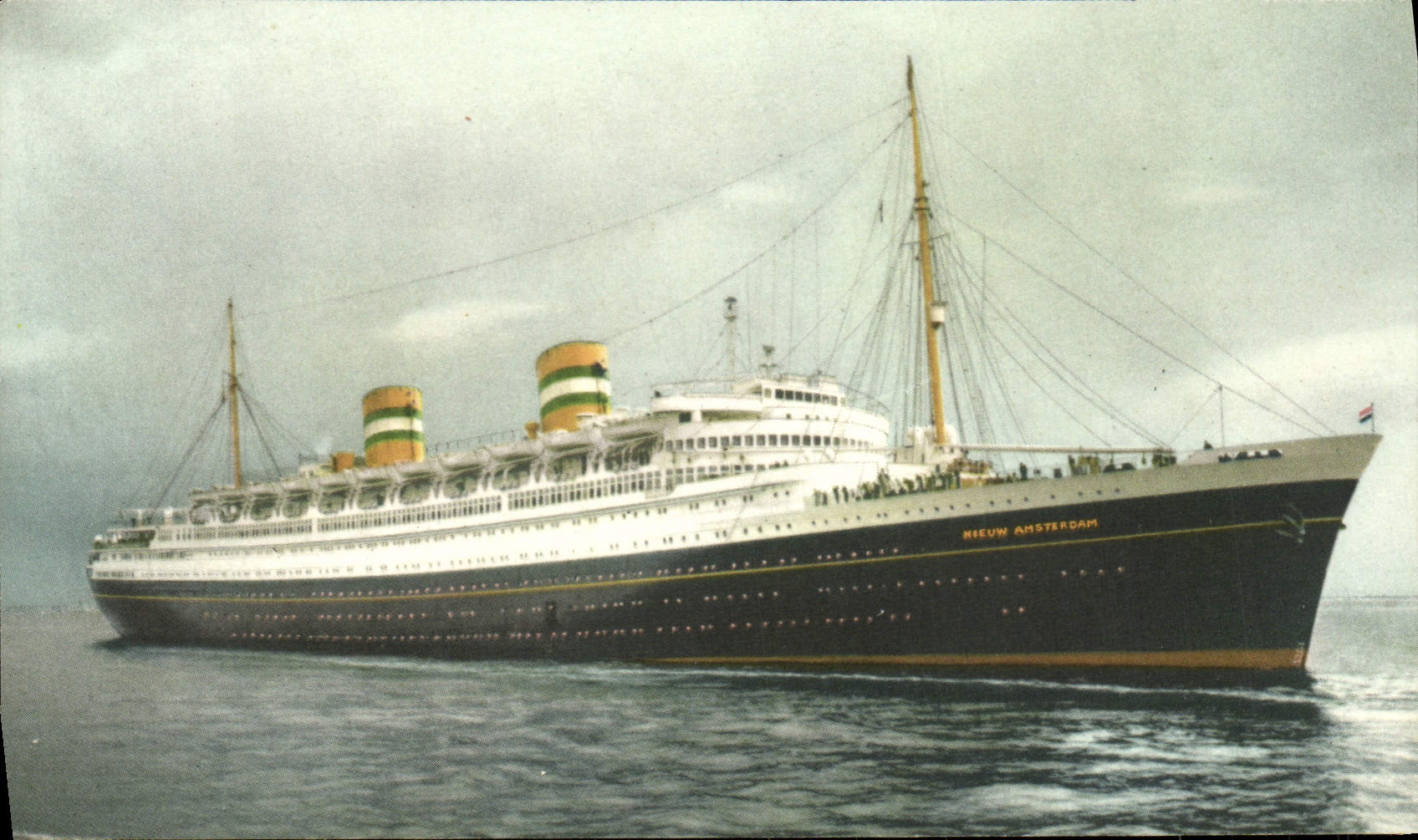 CPM SS Nieuw Amsterdam Bateau