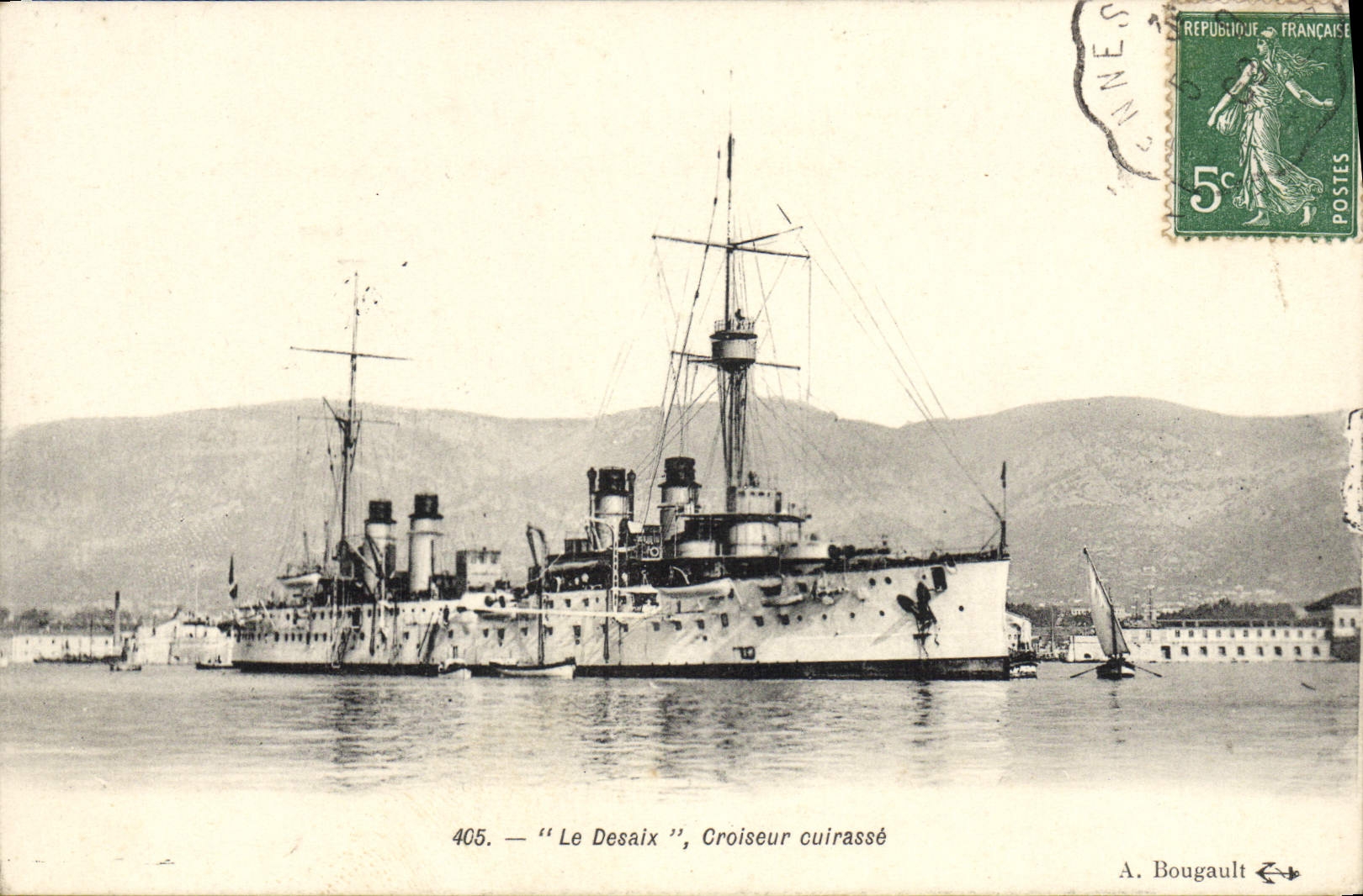 CPA Le Desaix Croiseur Cuirasse Bateau