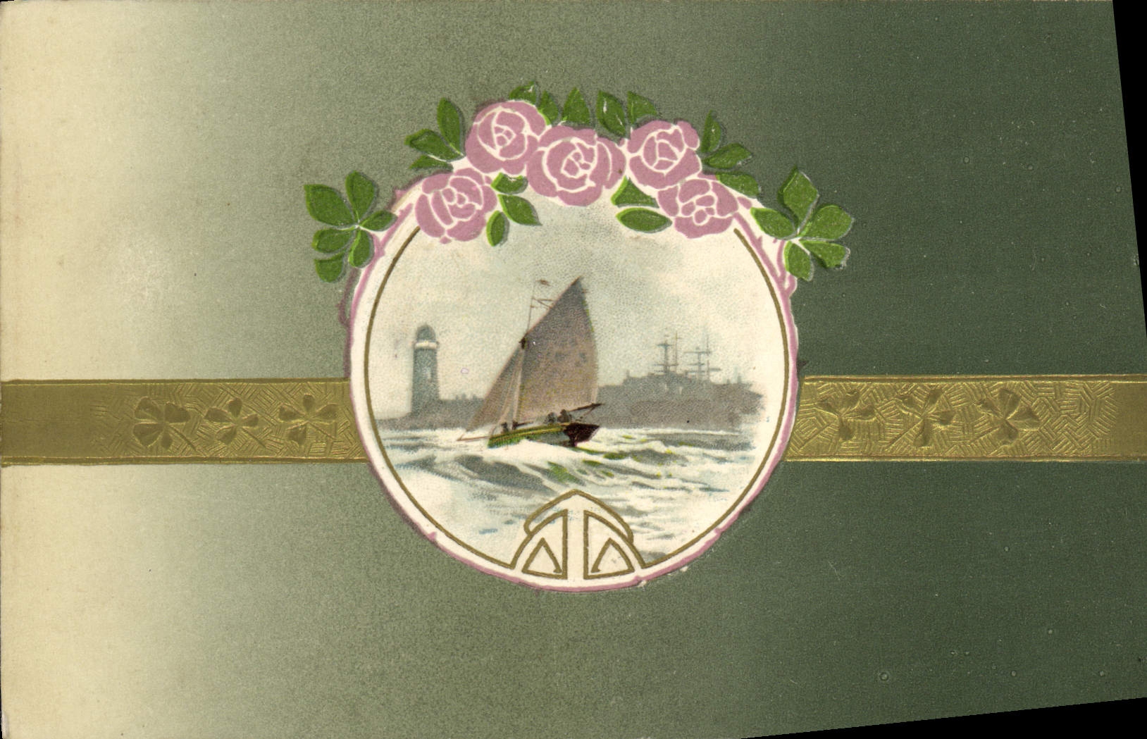 CPA Fantaisie Bateau Voilier