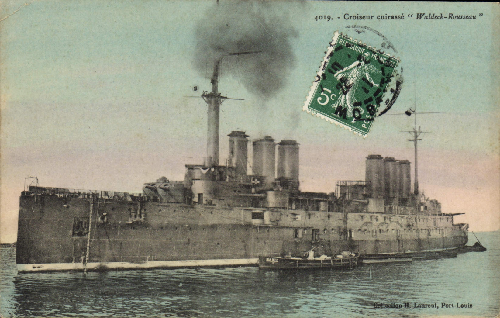 CPA Croiseur Cuirasse Waldeck Rousseau 