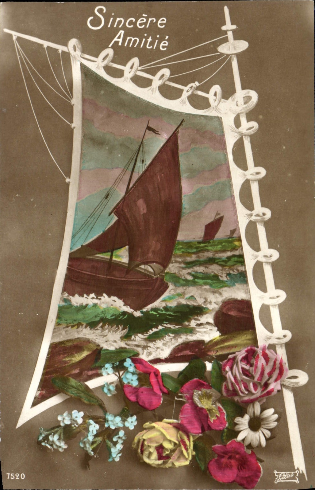 CPA Fantaisie Bateau 