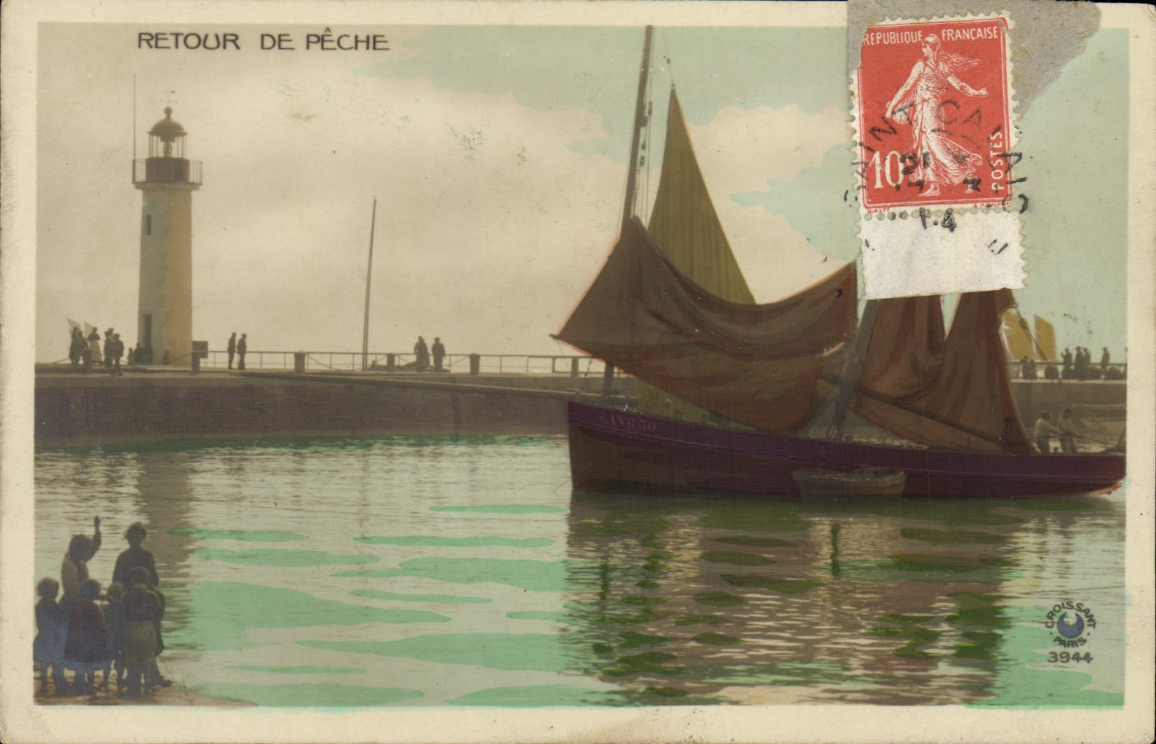 CPA Retour De Peche Bateaux