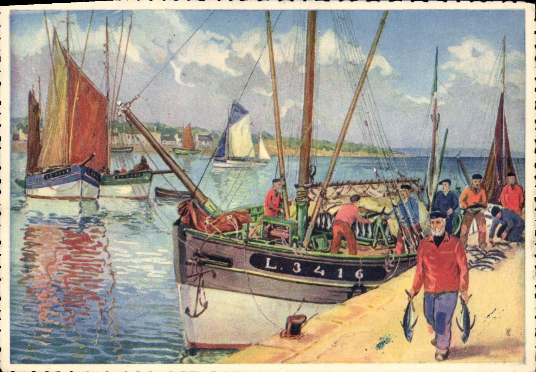 CPA Bateaux de peche 