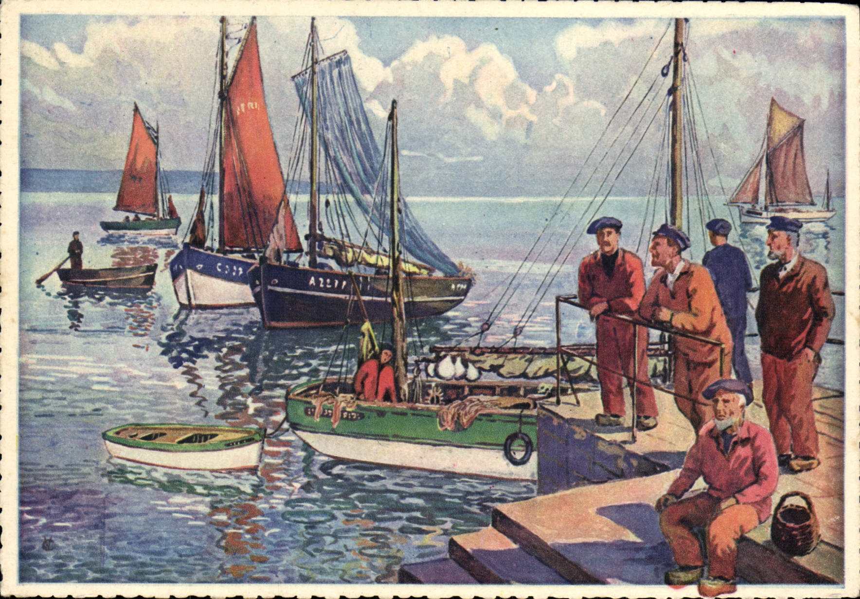 CPA Bateaux de peche 