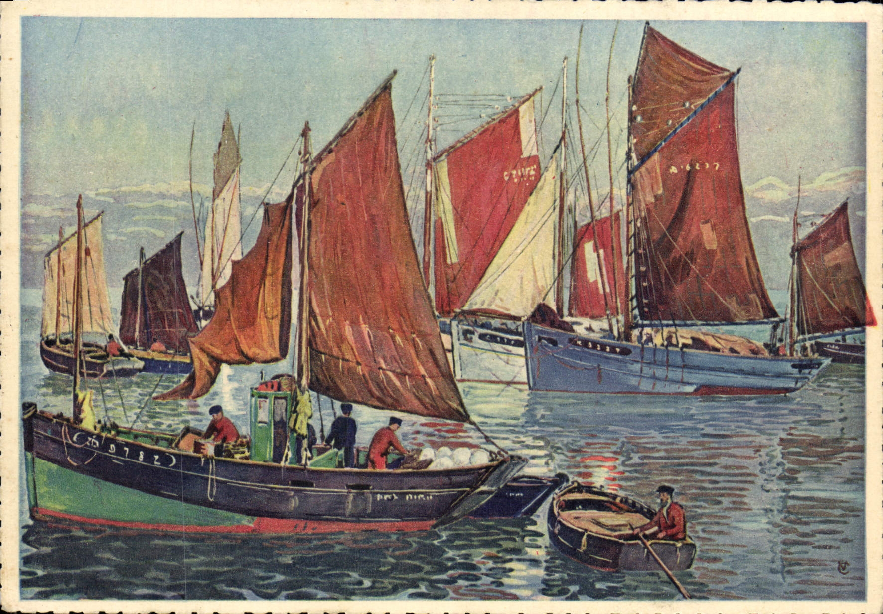 CPA Bateaux de peche 