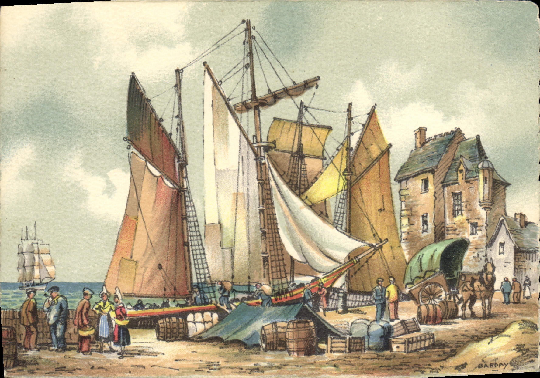 CPA Bateaux de peche 