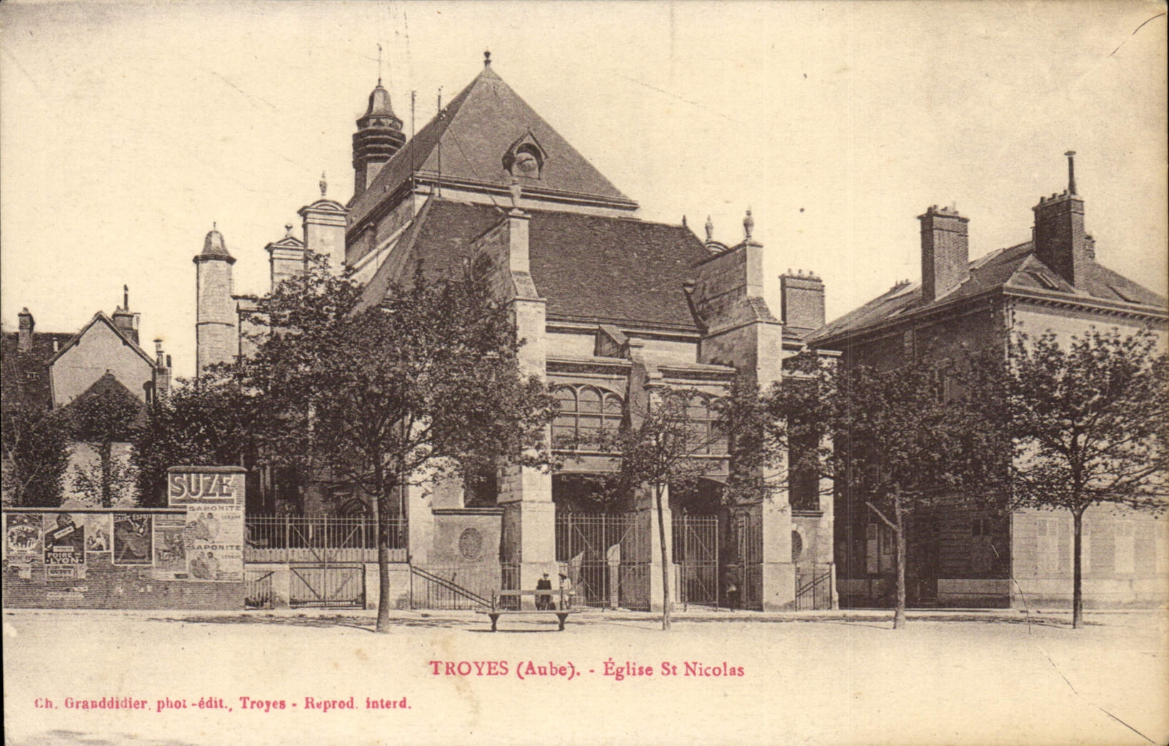 CPA Troyes Eglise St Nicolas
