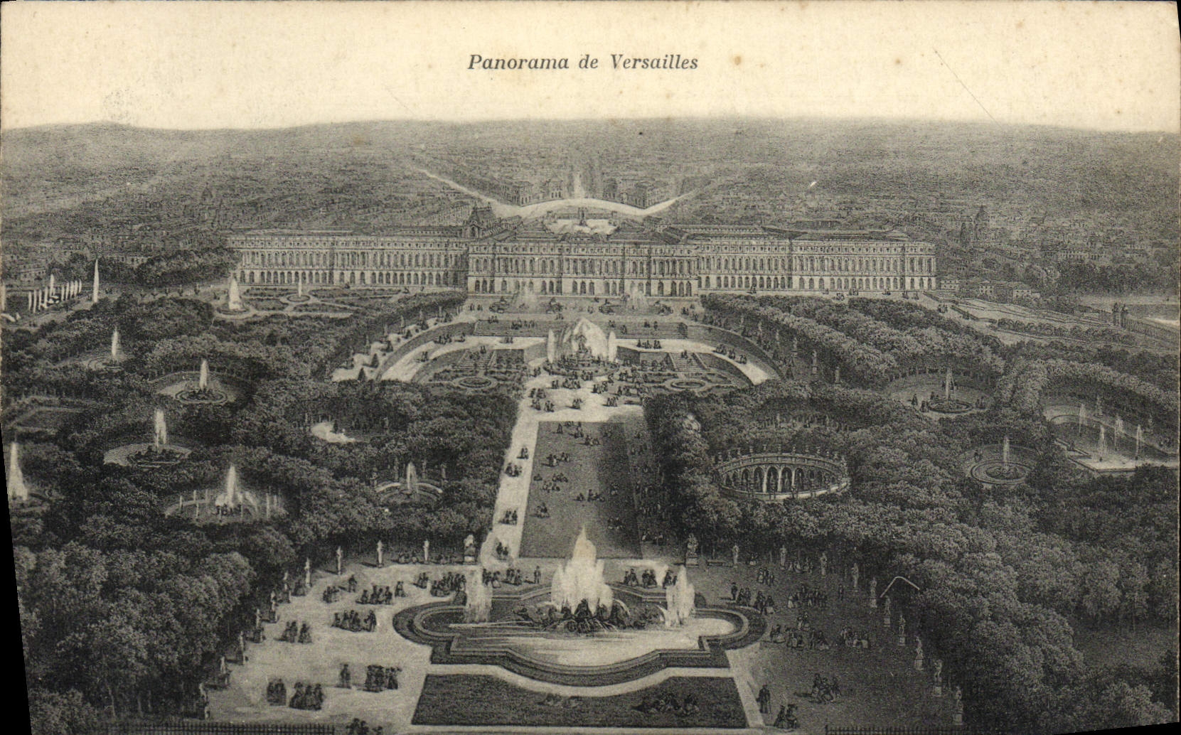 CPA Panorama de Versailles