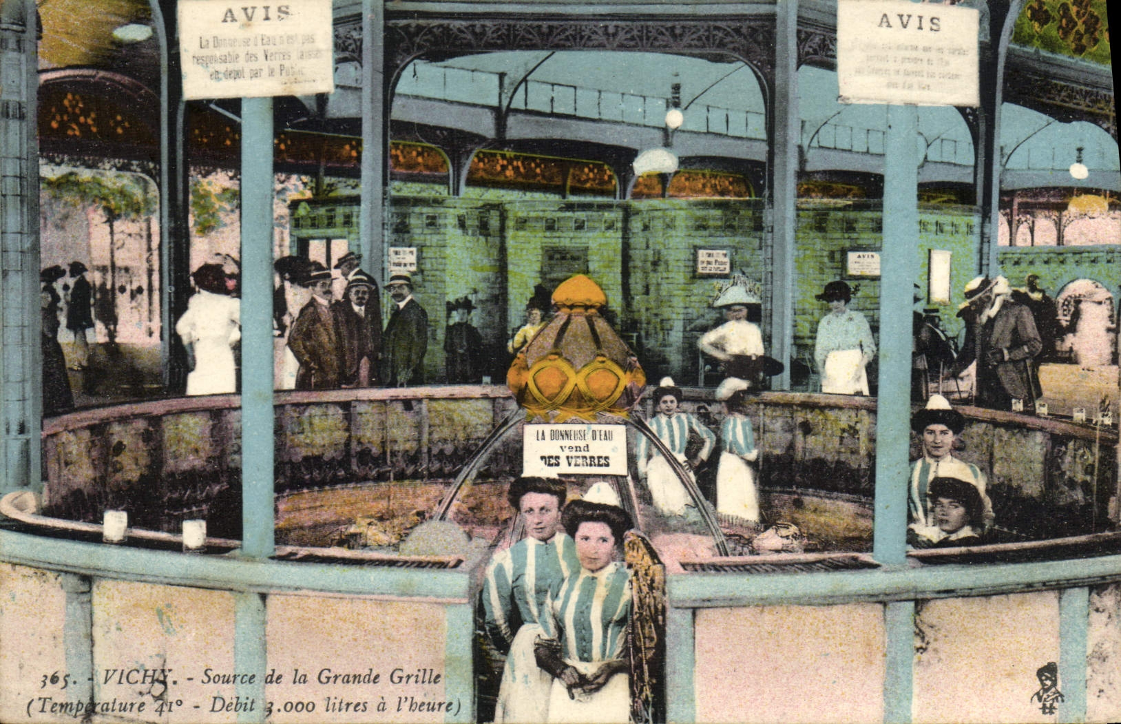 CPA Vichy Source de la Grande Grille