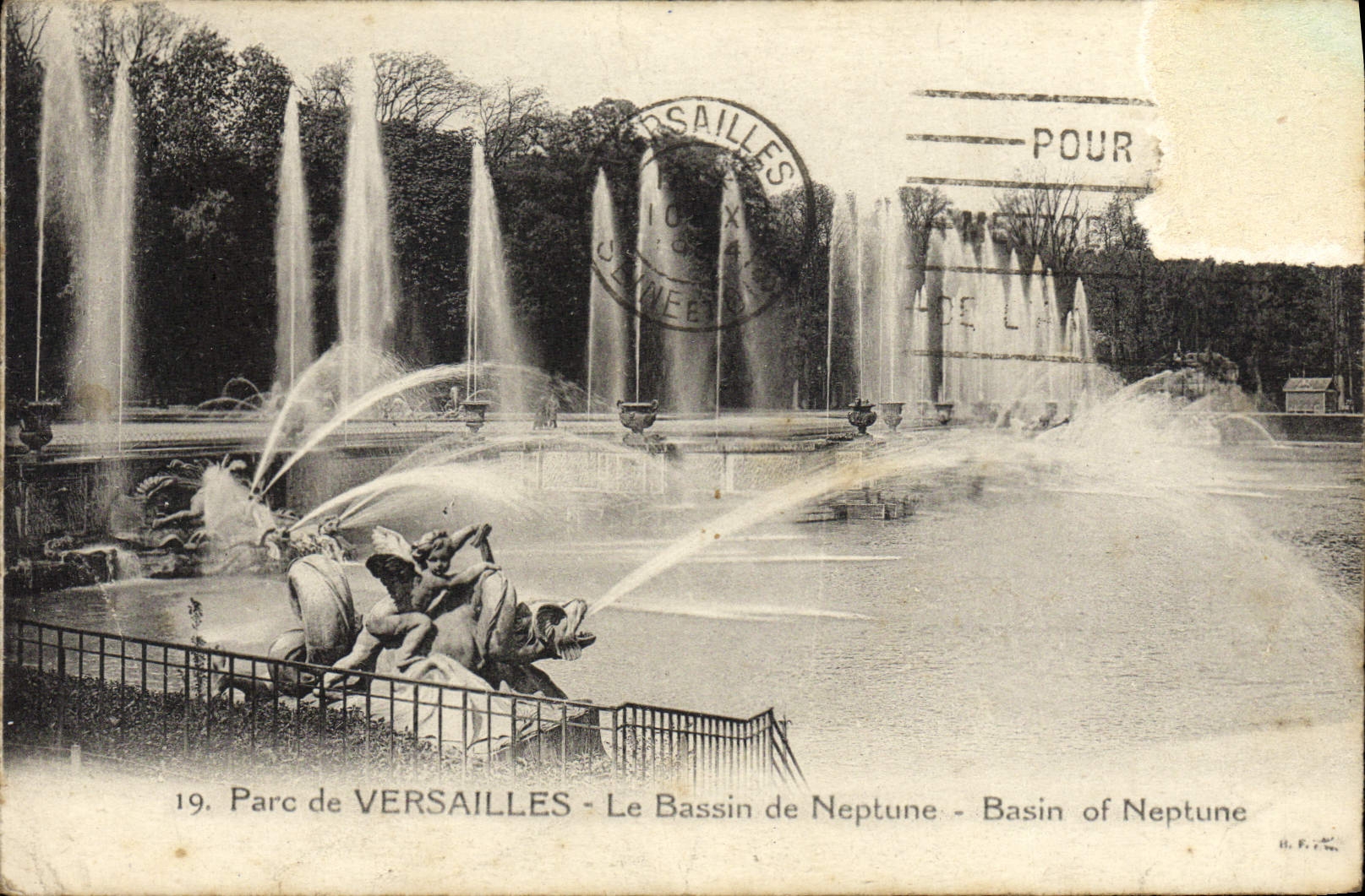 CPA Parc de Versailles Le Bassin de Neptune 