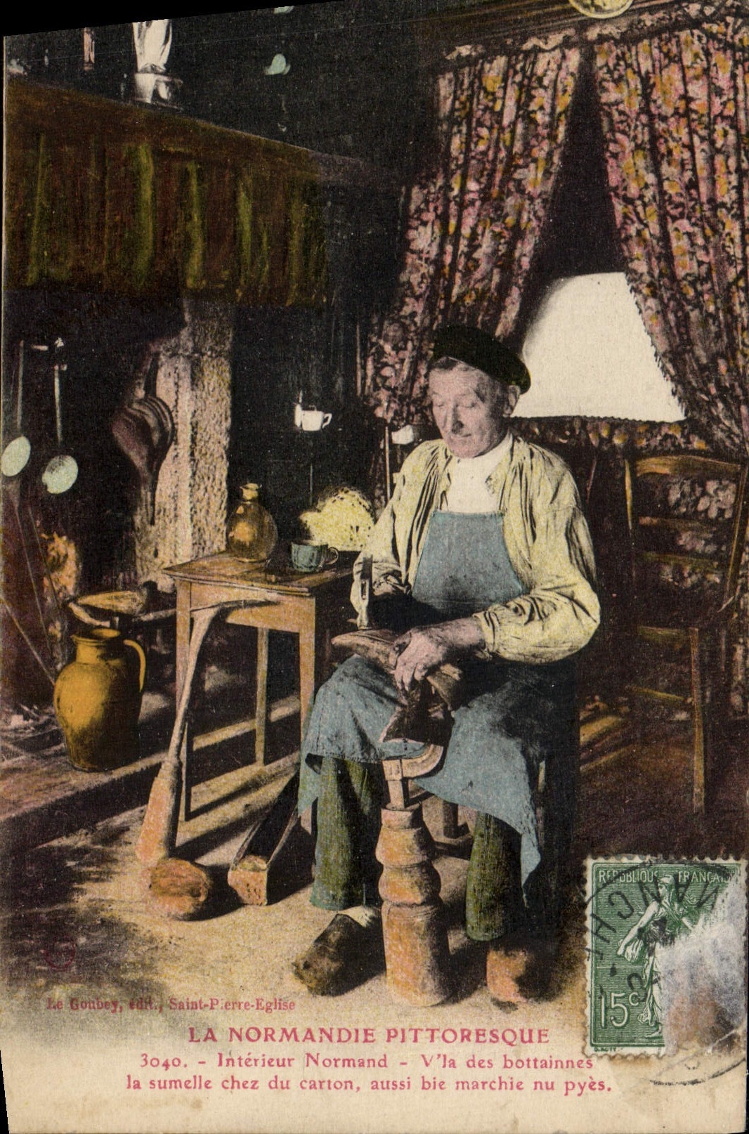 CPA La Normandie Pittoresque Interieur Normand