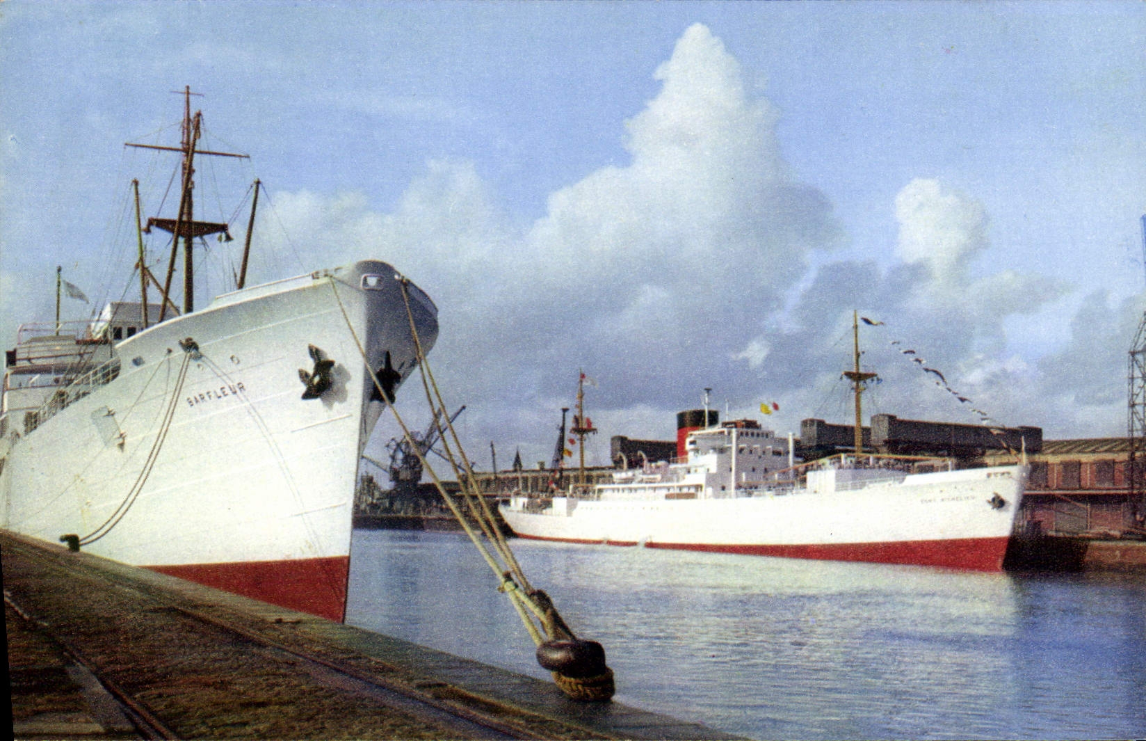 CPA Fort Richelieu Bananiers dans le Port de Dieppe