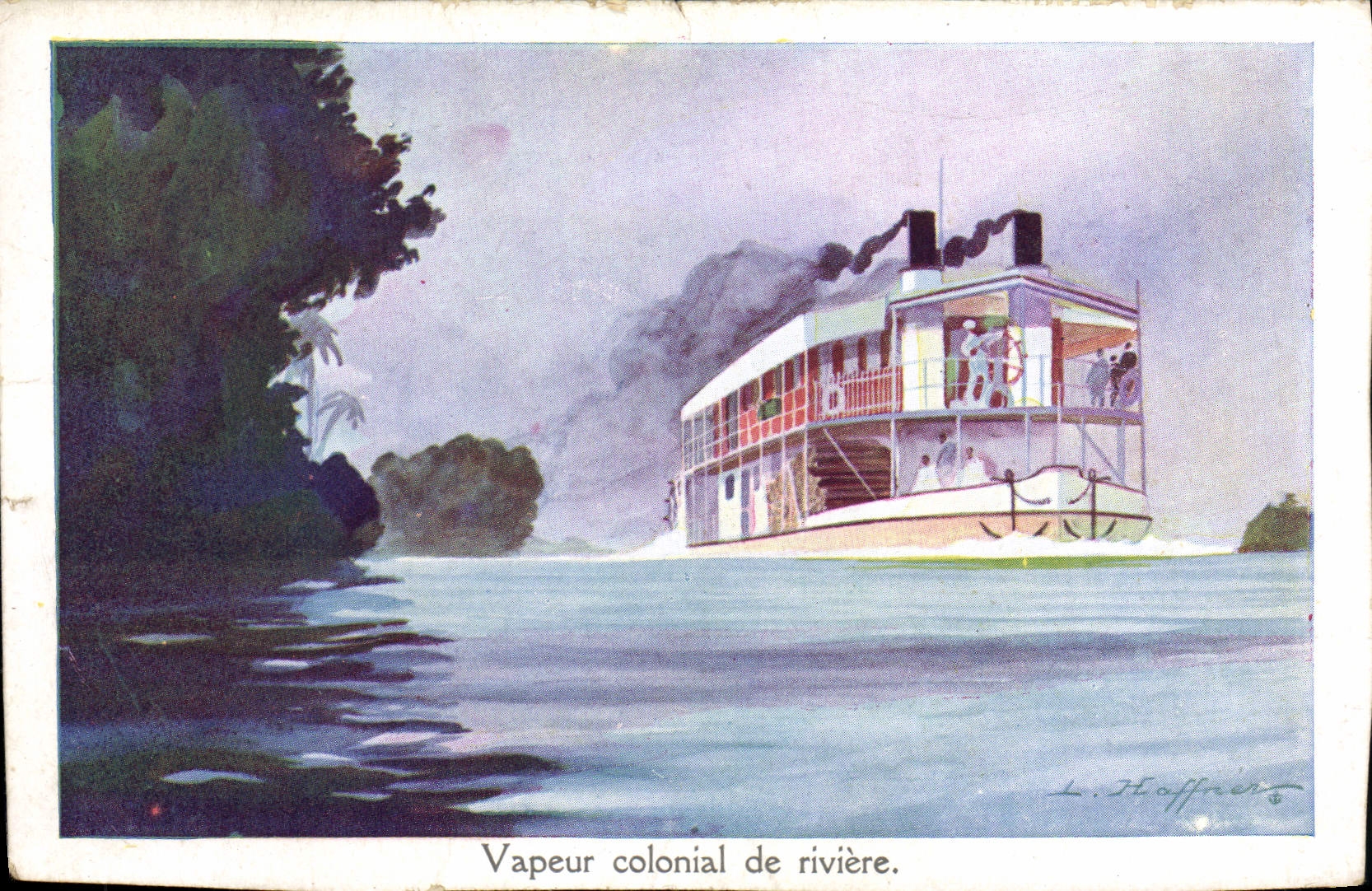CPA Vapeur Colonial de Riviere