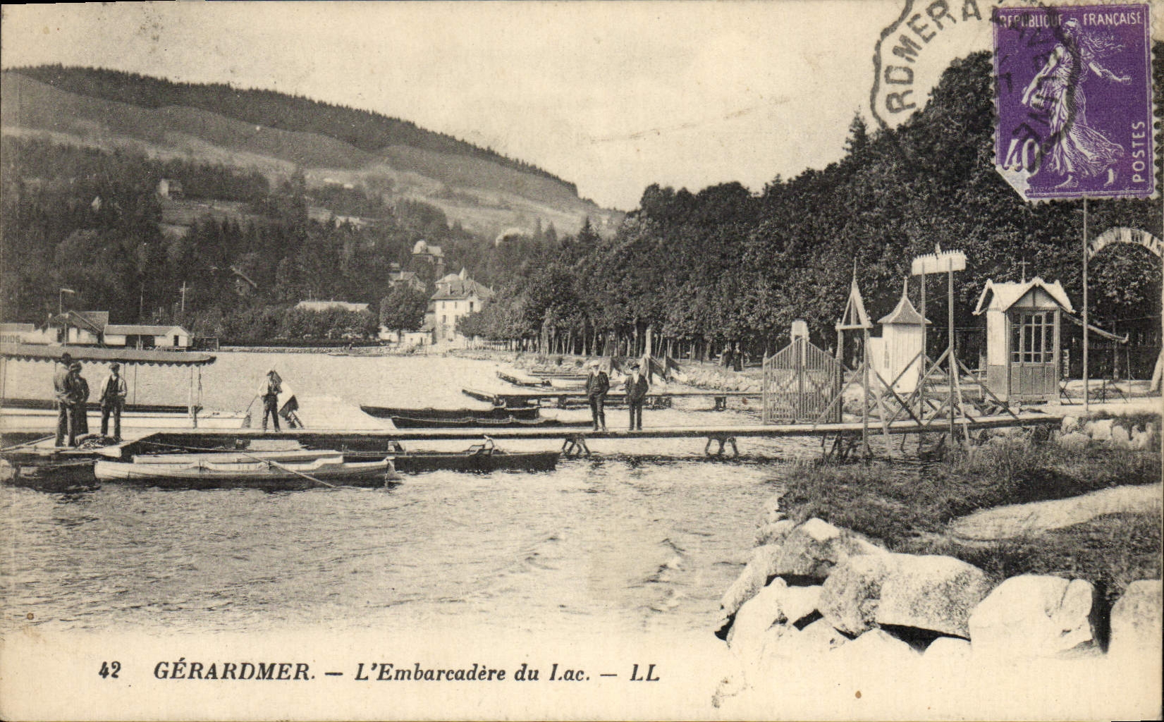CPA Gerardmer L'Embarcadere du Lac