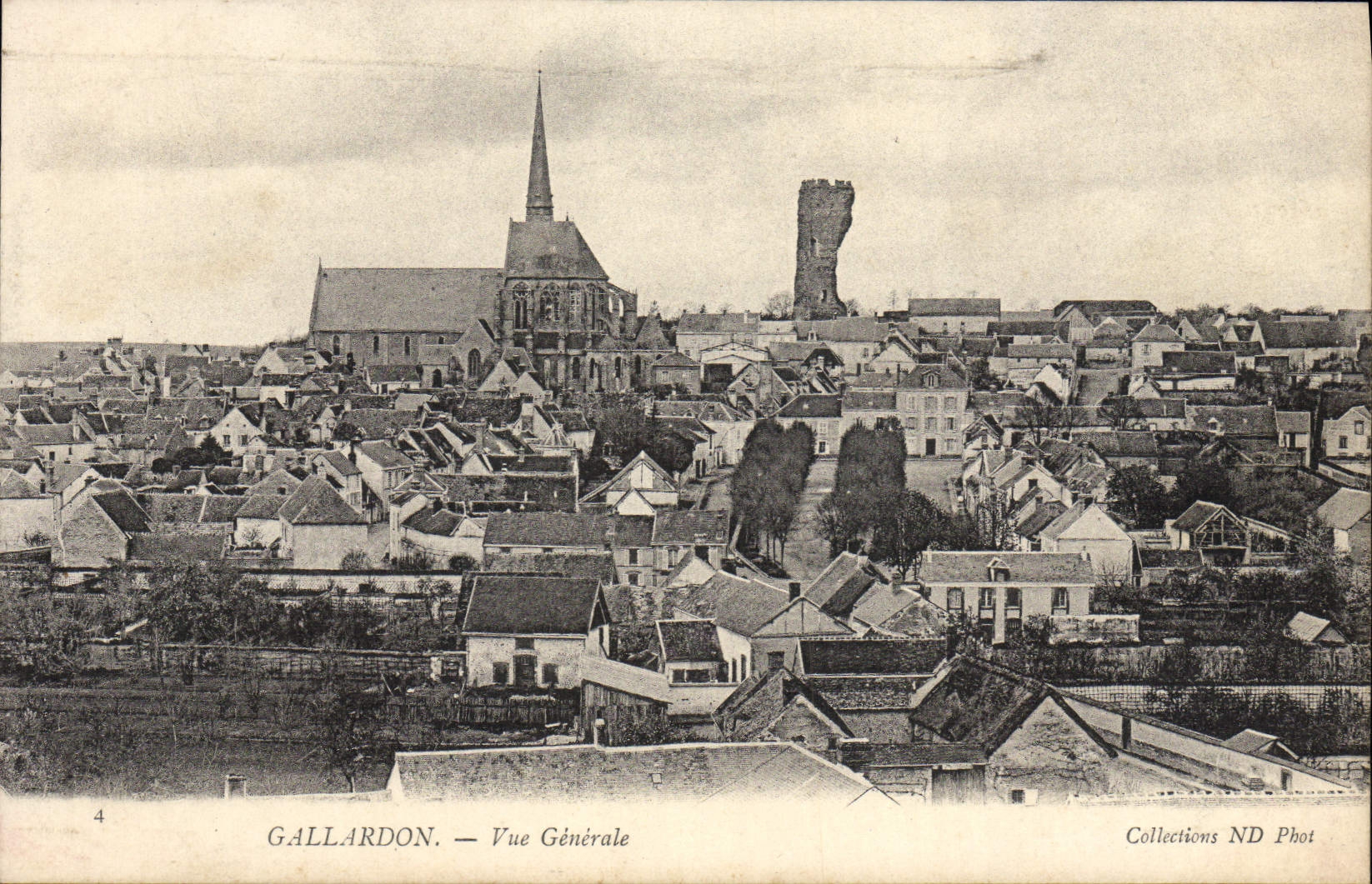 CPA Gallardon Vue Generale