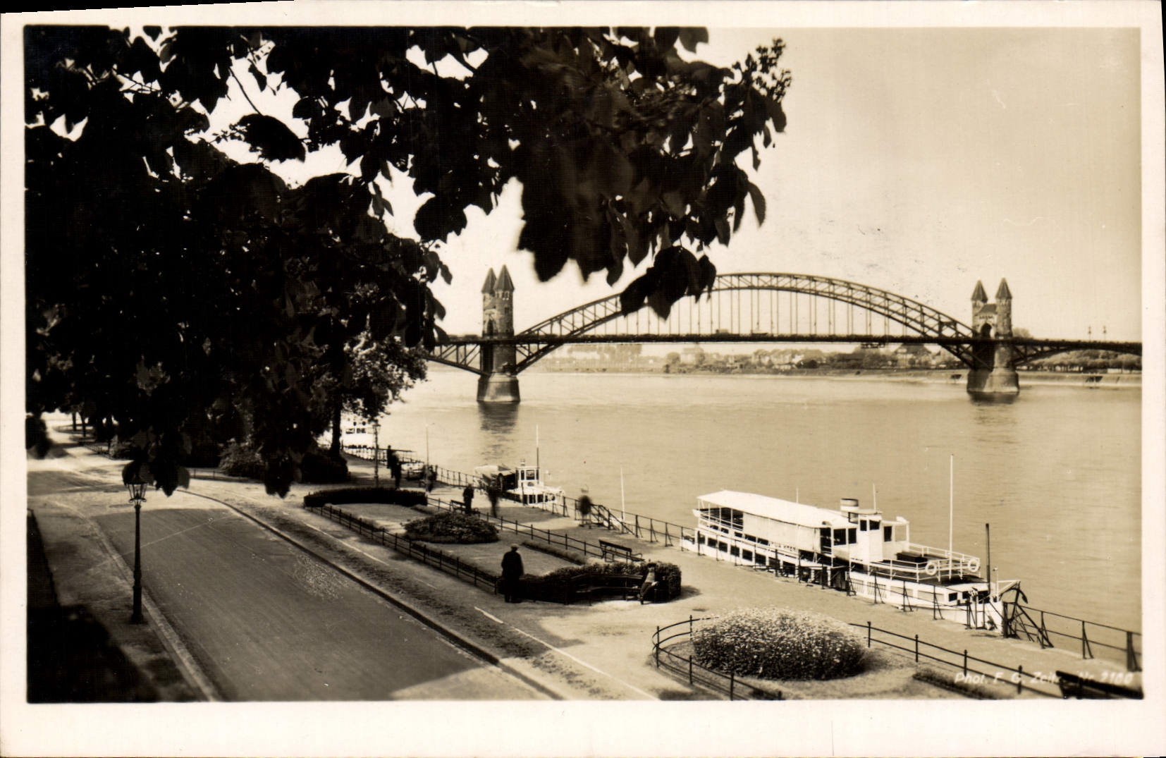 CPA Bonn Rhein Die Rheinbrucke