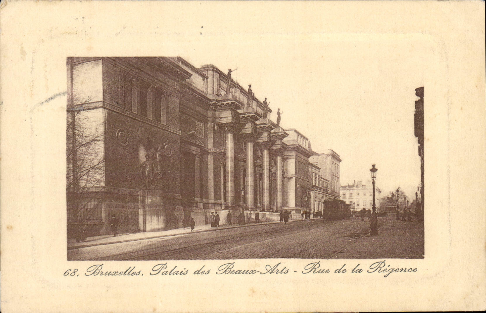 CPA Bruxelles Palais Des Beaux Arts Rue De La Regence