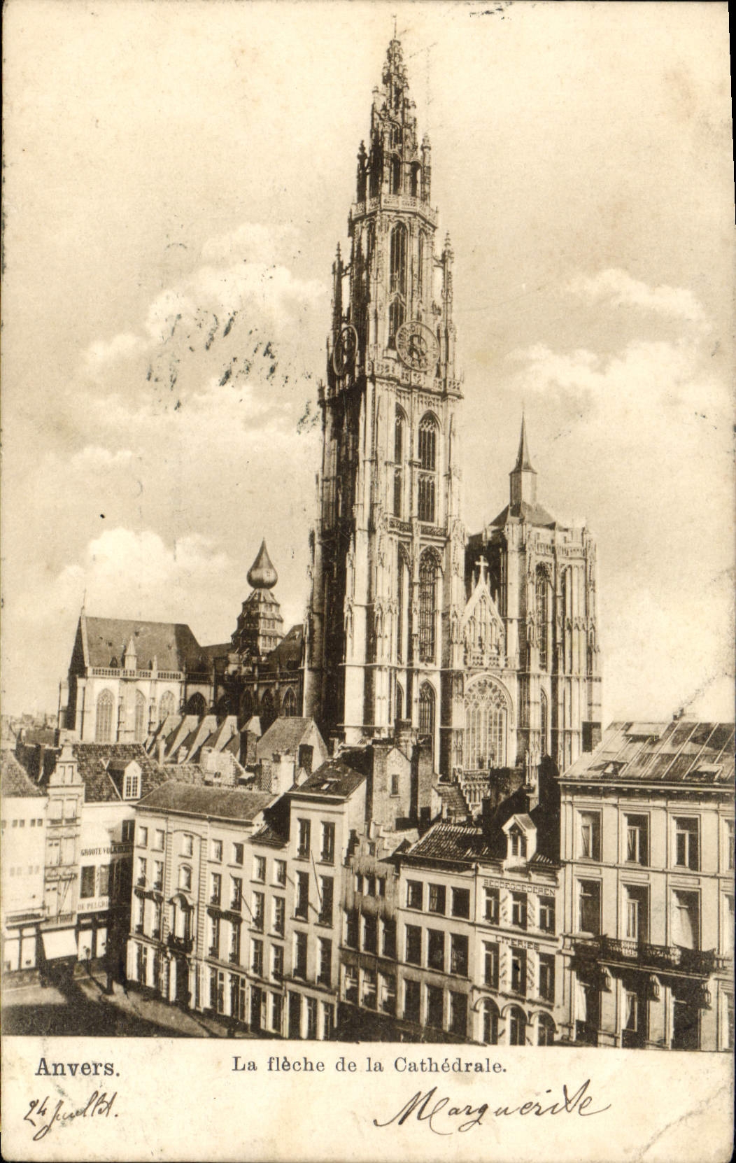 CPA Anvers La Fleche De La Cathedrale