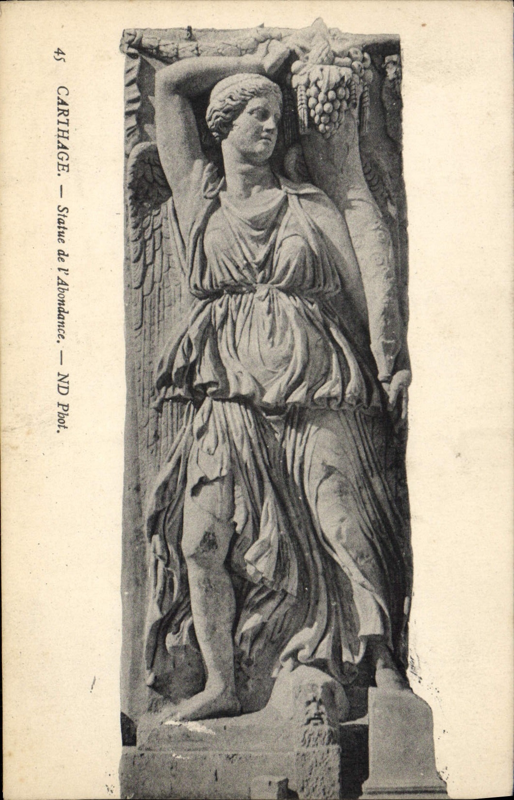 CPA Carthage Statue De I'Abondance