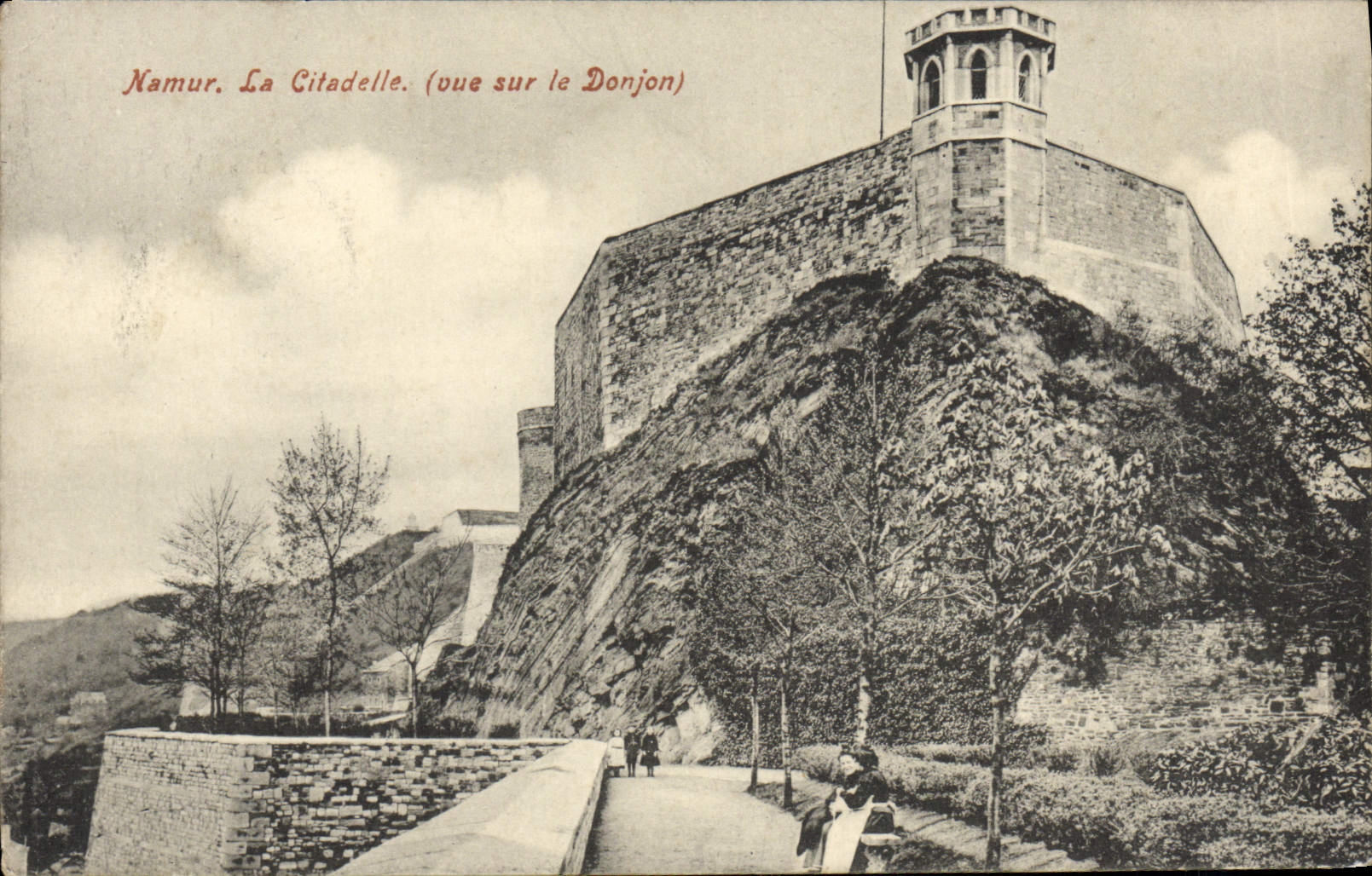 CPA Namur La Citadelle Vue sur le donjon