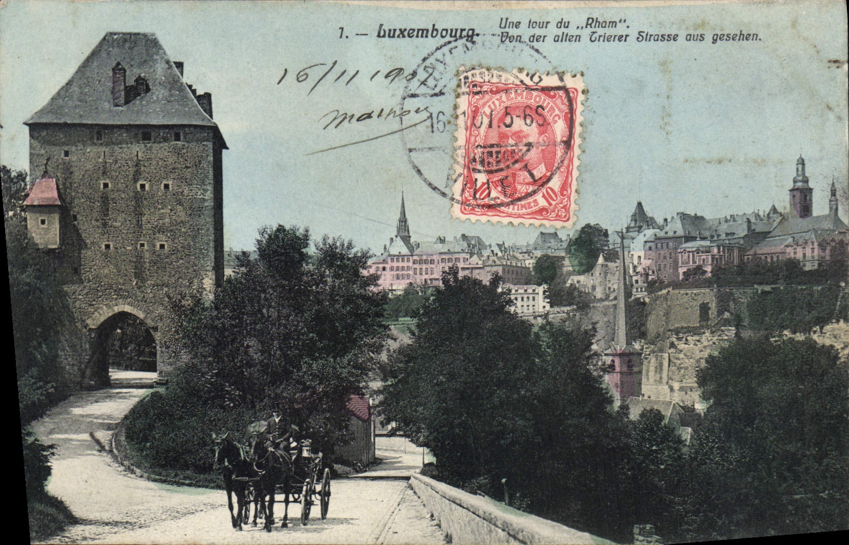 CPA Luxembourg Une Tour Du Rham