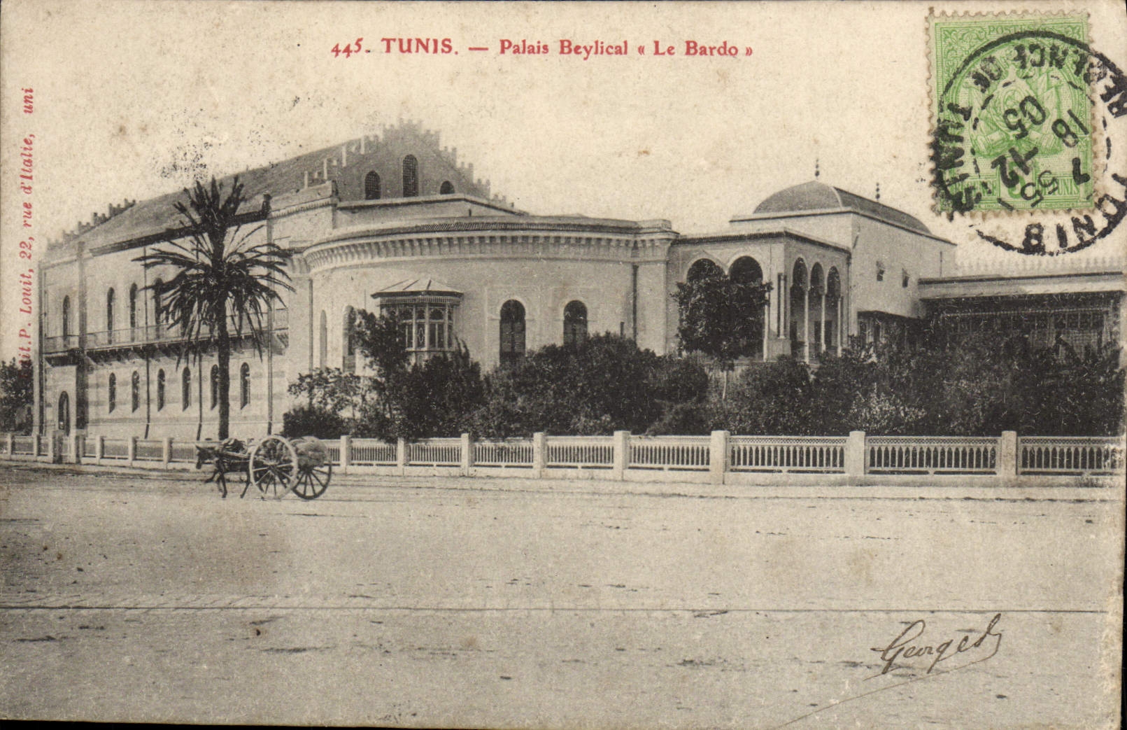 CPA Tunis Palais Beylical Le Bardo