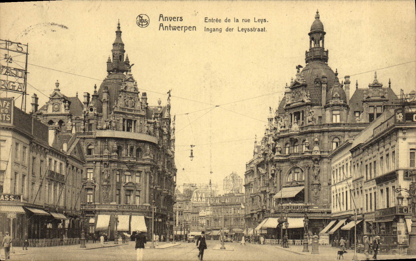 CPA Anvers Entree De La Rue Leys