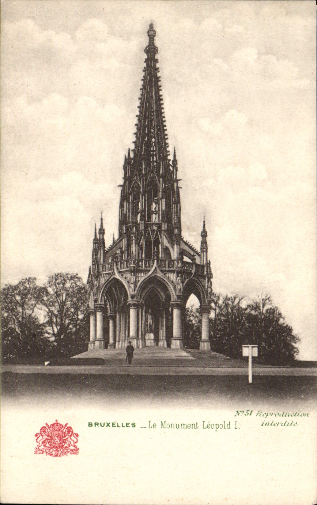 CPA Bruxelles Le Monument Leopold I
