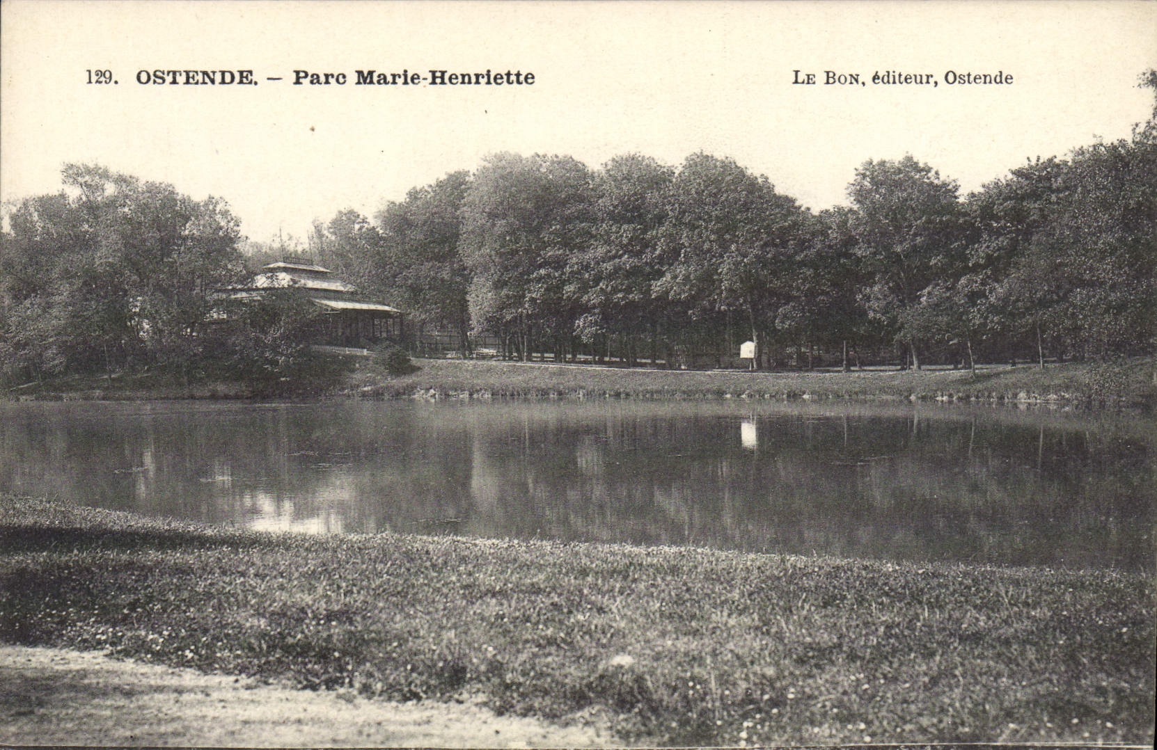 CPA Ostende Parc Marie Henriette