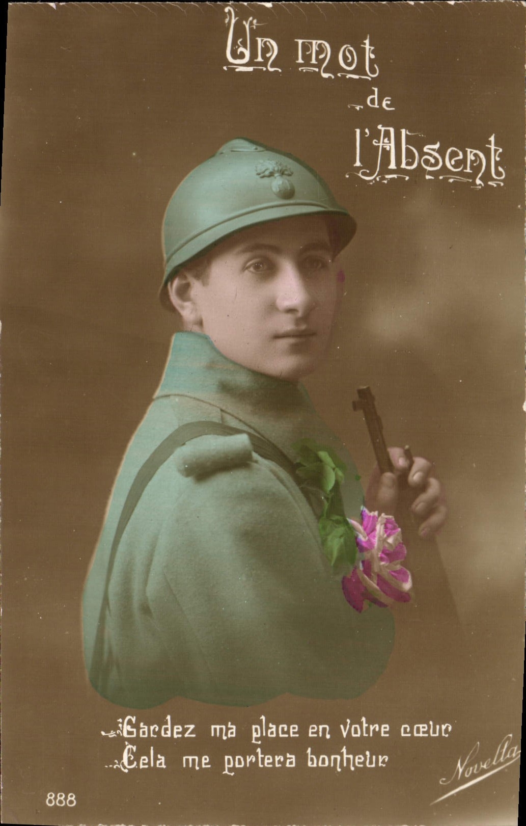 Subsistencia de la POSTAL de la VENDIMIA mi lugar en su Militaria